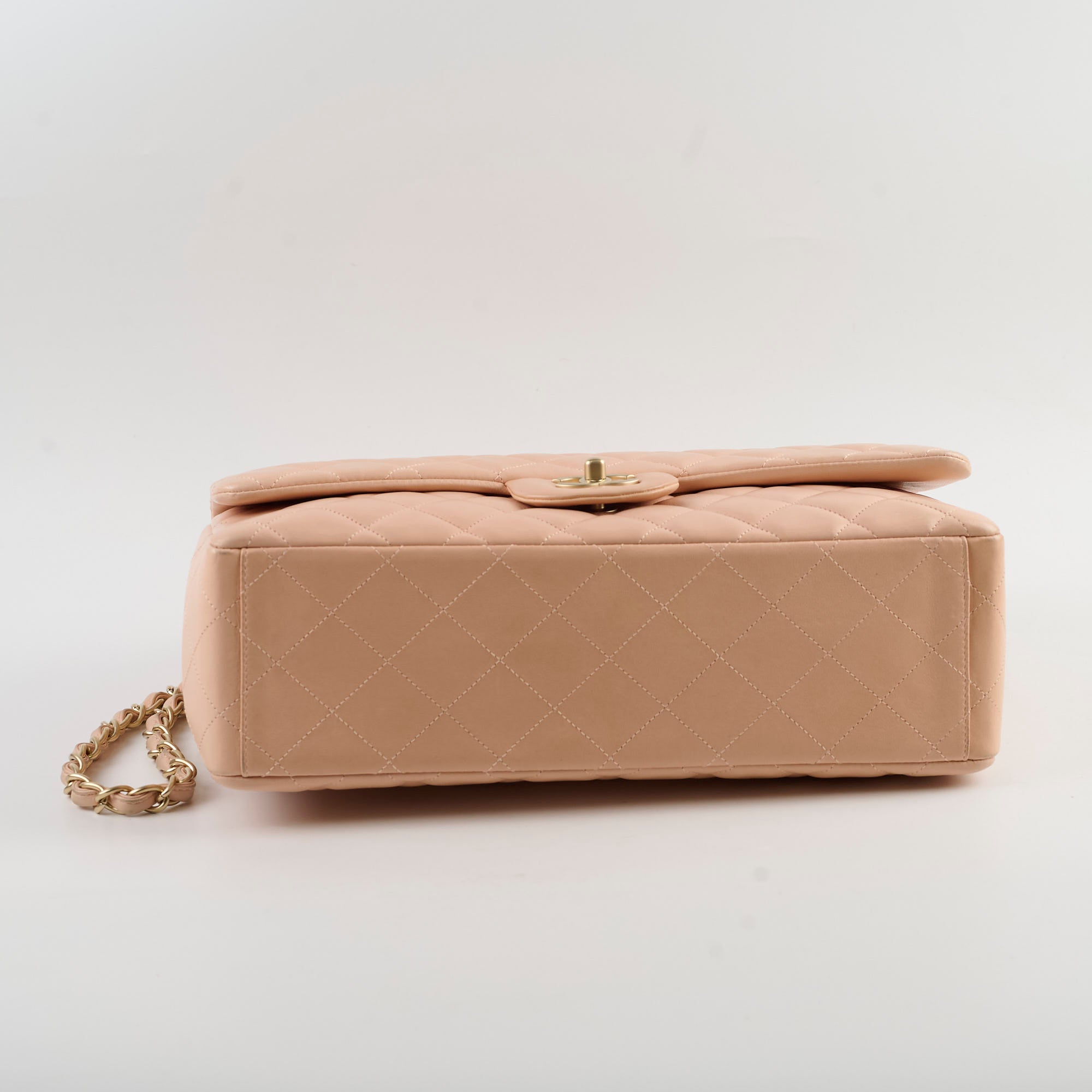 Chanel Maxi Flap Bag in Beige/Nude - Luxury Leather Shoulder Bag for Women | Perfect for Work, Date Night & Special Occasions