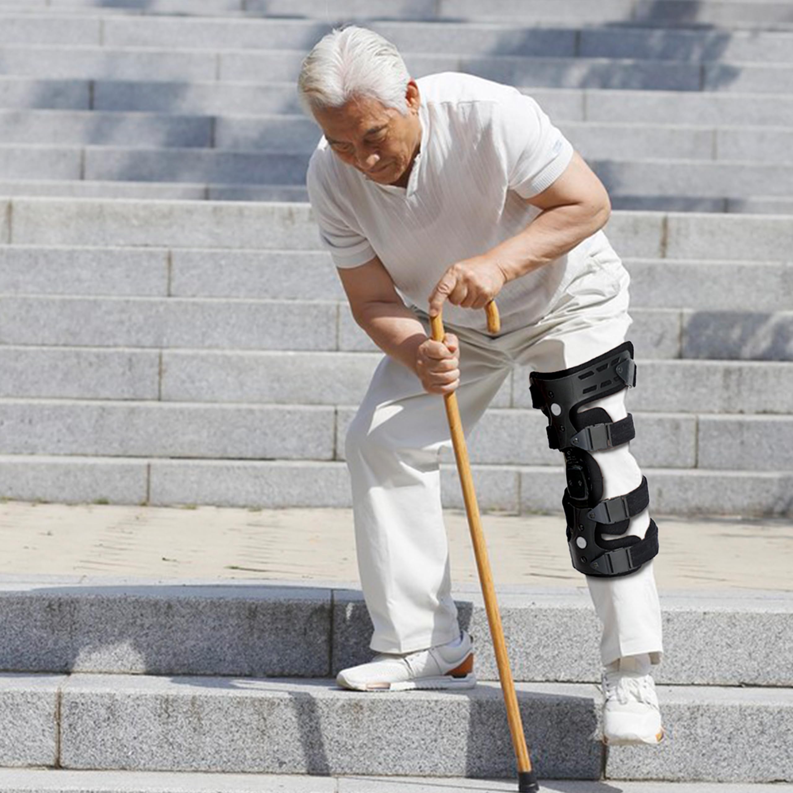 Orthomen Lateral Unloader Knee Brace for Osteoarthritis & Arthritis Pain Relief – Adjustable Support for Bone-on-Bone Joint Degeneration (Right Knee) – Includes Built-in Hex Key – Ideal for Running, Hiking & Daily Mobility