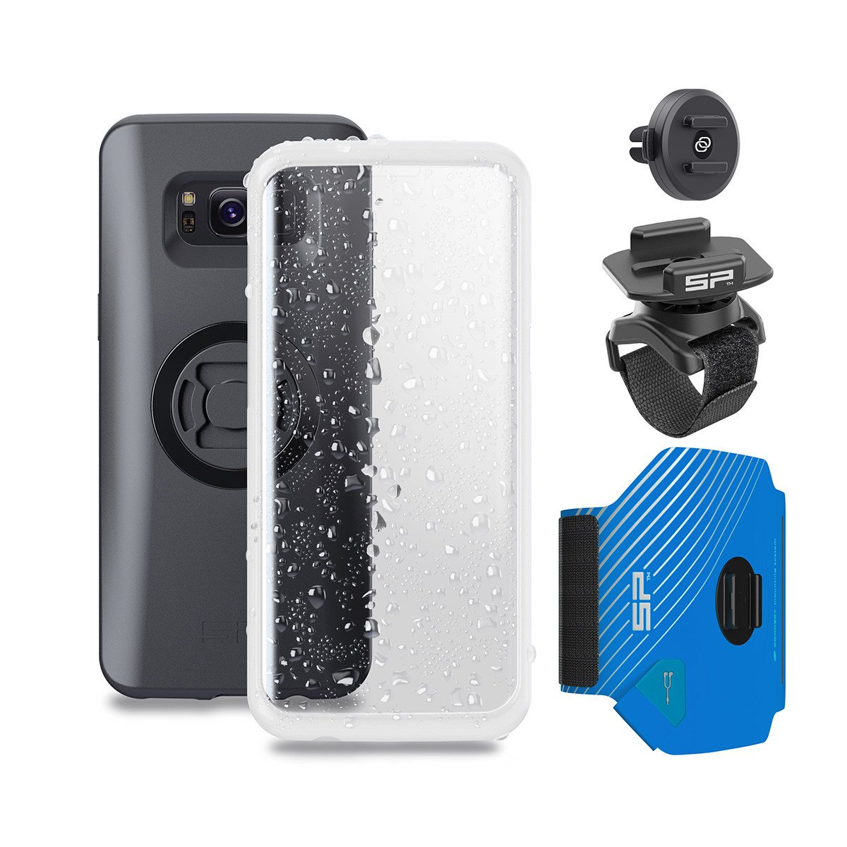 SP Connect Multi-Activity Phone Mount Bundle for Samsung Galaxy S8 - Secure & Durable for Cycling, Running, and Outdoor Adventures