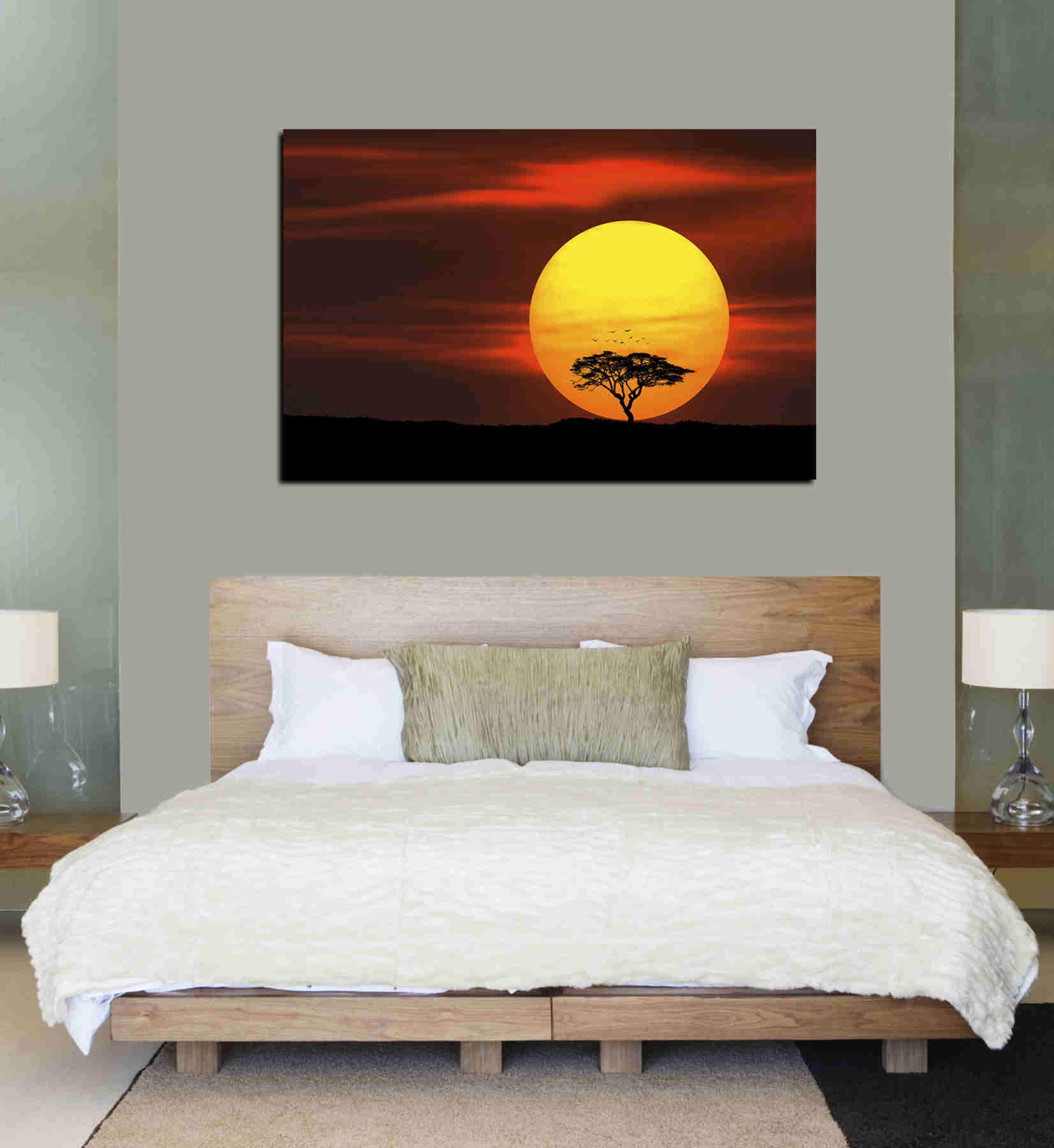 Circle of Life Canvas Wall Art - 26x40 Inch Inspirational Home Decor for Living Room, Bedroom & Office | Nature-Themed Painting for Modern Interior Design