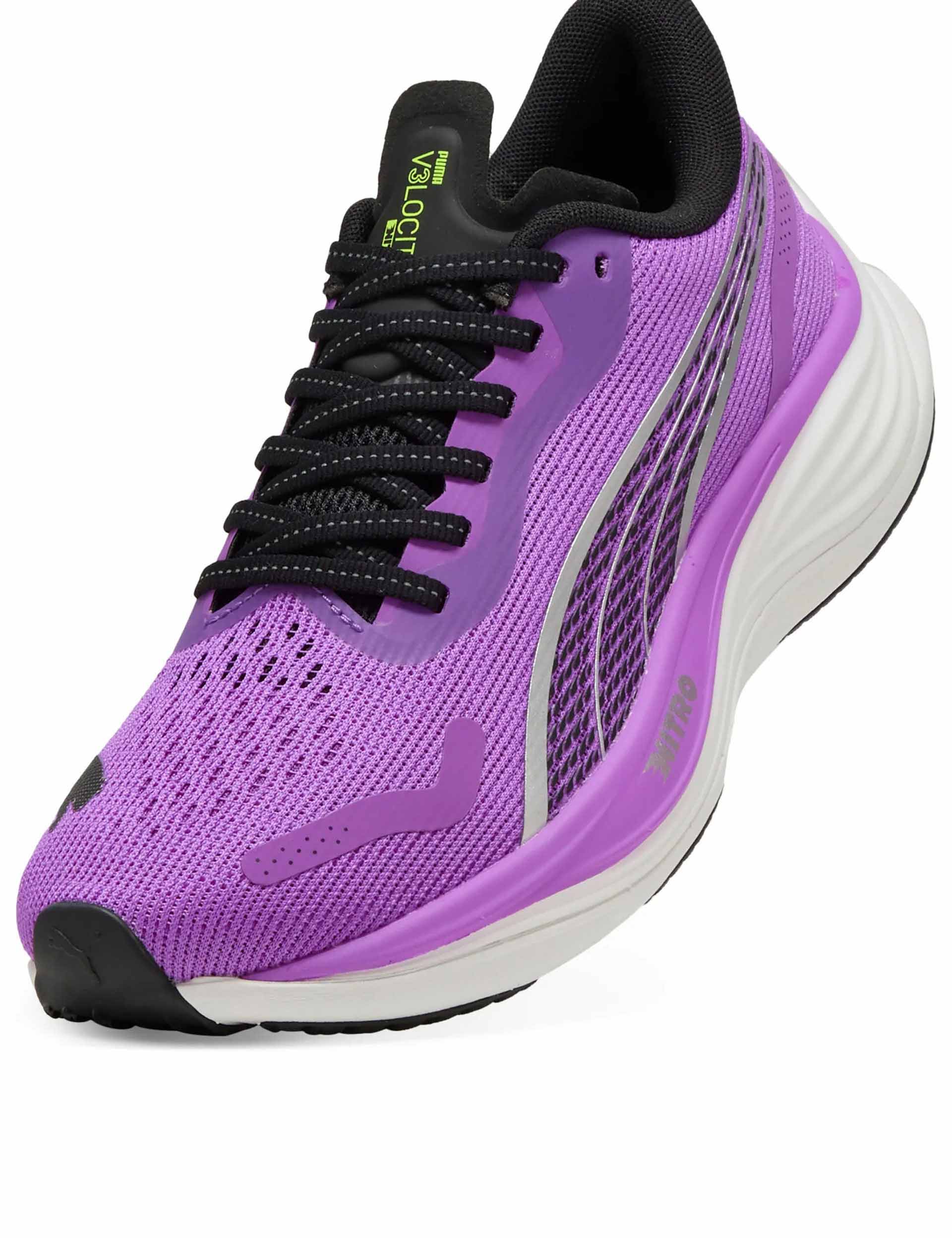Velocity NITRO 3 Running Shoes for Women - Lightweight & Cushioned Pure Magenta Sneakers - Perfect for Jogging, Gym Workouts & Everyday Wear