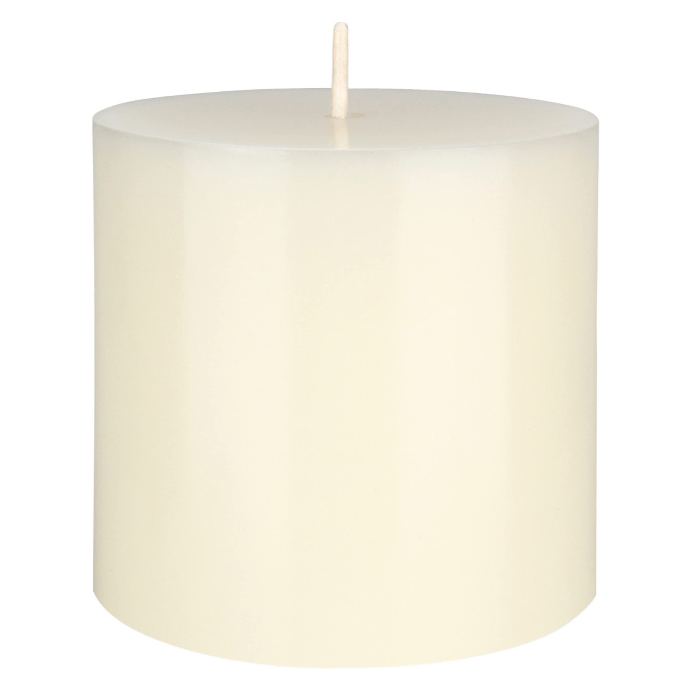 Premium Unscented Ivory Pillar Candle - 3