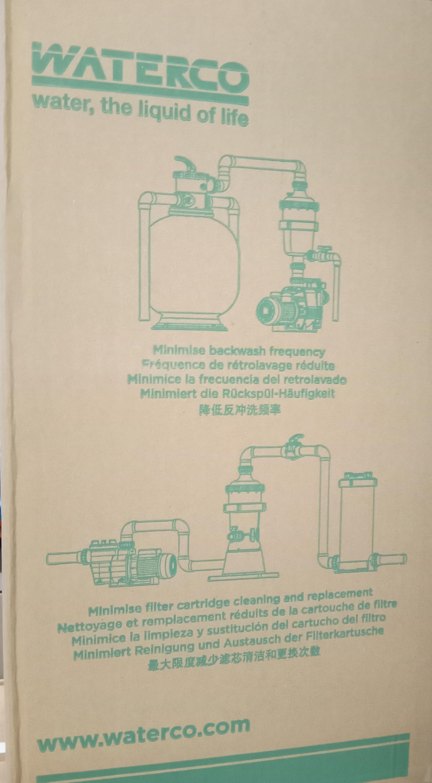 Waterco WC200370 MultiCyclone 16 Cartridge Filter - 2 Inch High Efficiency Pool & Spa Filtration System for Clean Swimming Water - Perfect for Inground Pools, Hot Tubs, and Water Features