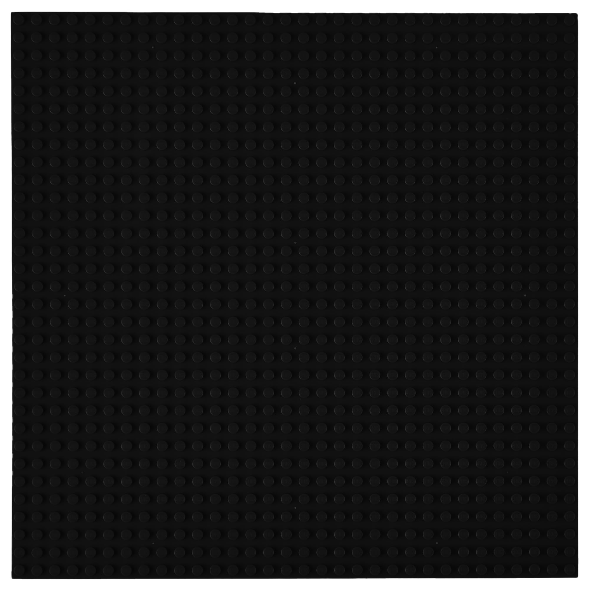 Strictly Briks Large Classic Stackable Baseplates 10x10 Inches - 100% Lego Compatible Building Bricks Base for Tables, Mats & More | Works with All Major Brands (Black, 1-Piece) | Perfect for Kids' Playrooms, DIY Projects & Educational STEM Activities