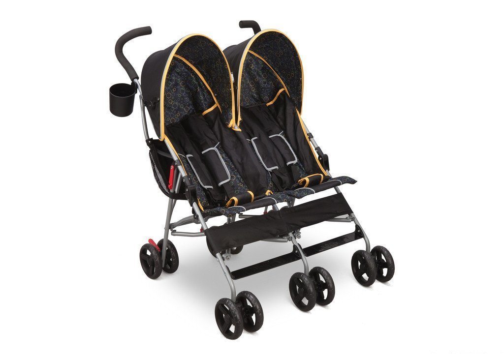 LX Side by Side Double Stroller for Twins - Lightweight & Compact Design for Easy Maneuvering - Perfect for Shopping, Travel, and Outdoor Adventures