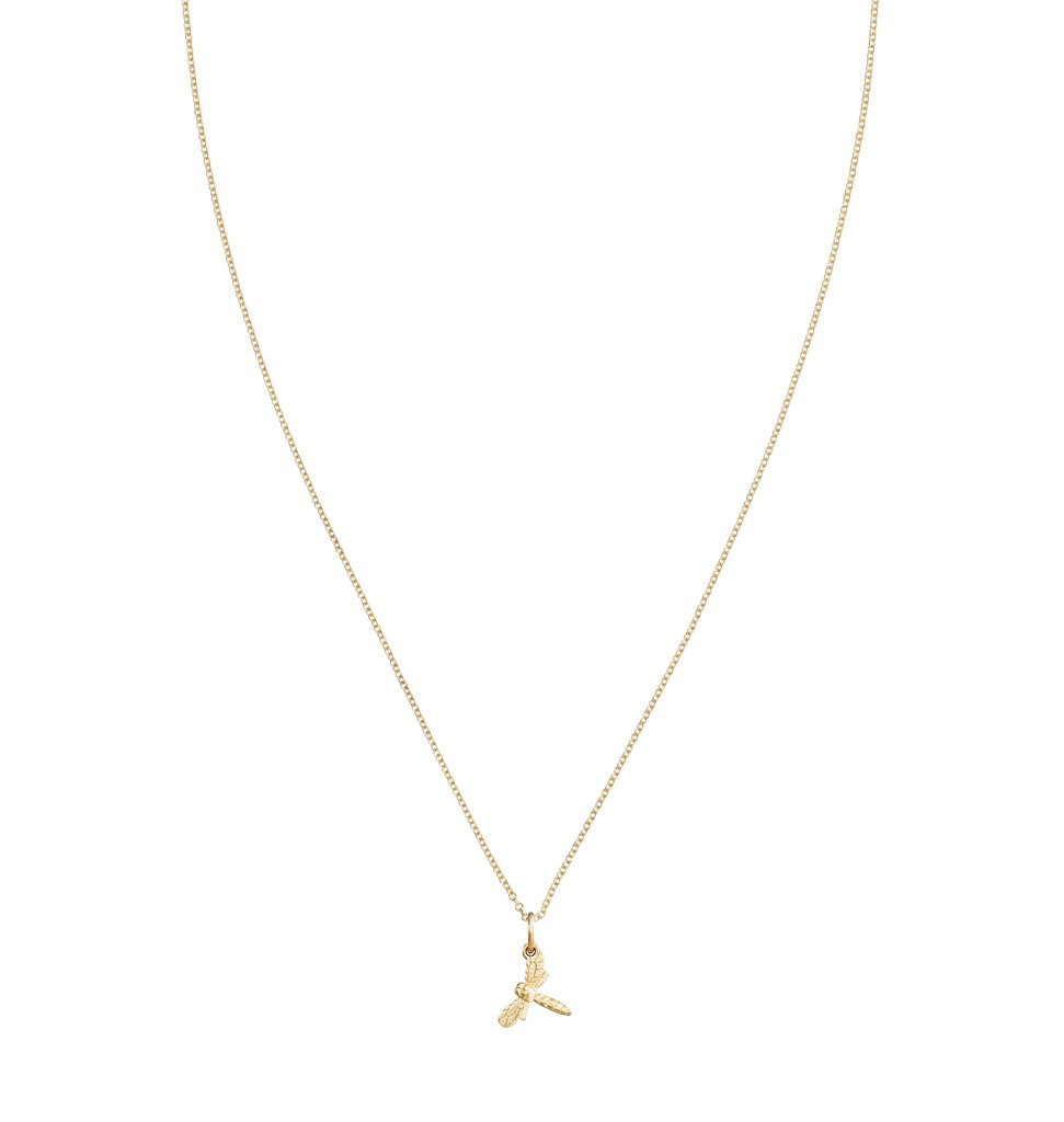 Helen Ficalora Mini Dragonfly Charm Pendant - Dainty Jewelry Gift for Women, Sterling Silver Necklace Charm for Everyday Wear & Special Occasions