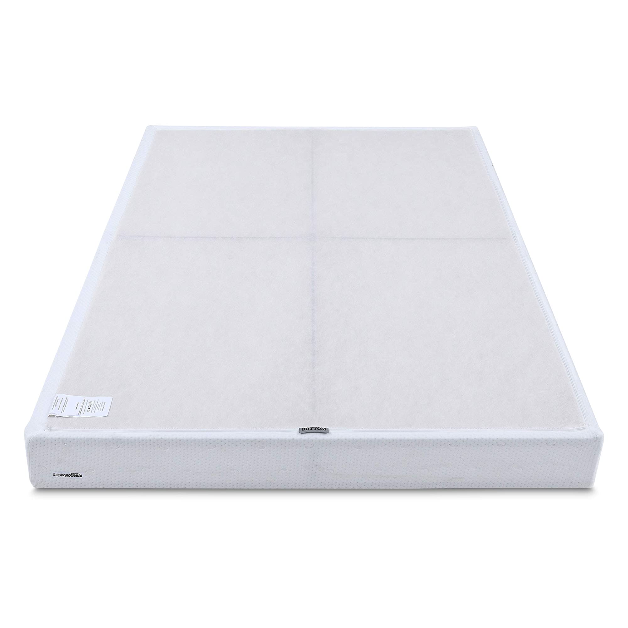 Amazon Basics Smart Box Spring Bed Base - 9-Inch Height Mattress Foundation for California King (83