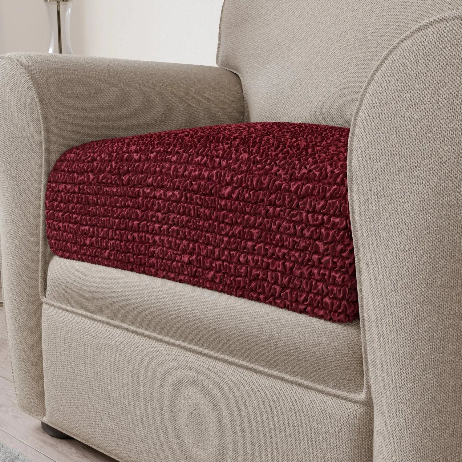 Premium Microfiber Seat Cushion Cover - Soft & Durable Sofa Chair Protector - Perfect for Living Room, Office, or Car Use