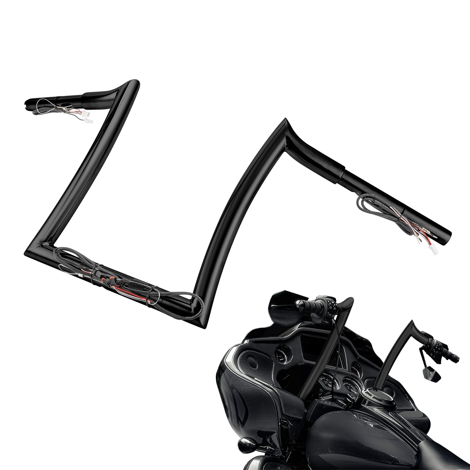 2015-2023 Harley-Davidson Touring Road Glide Motorcycle Gloss Black 12