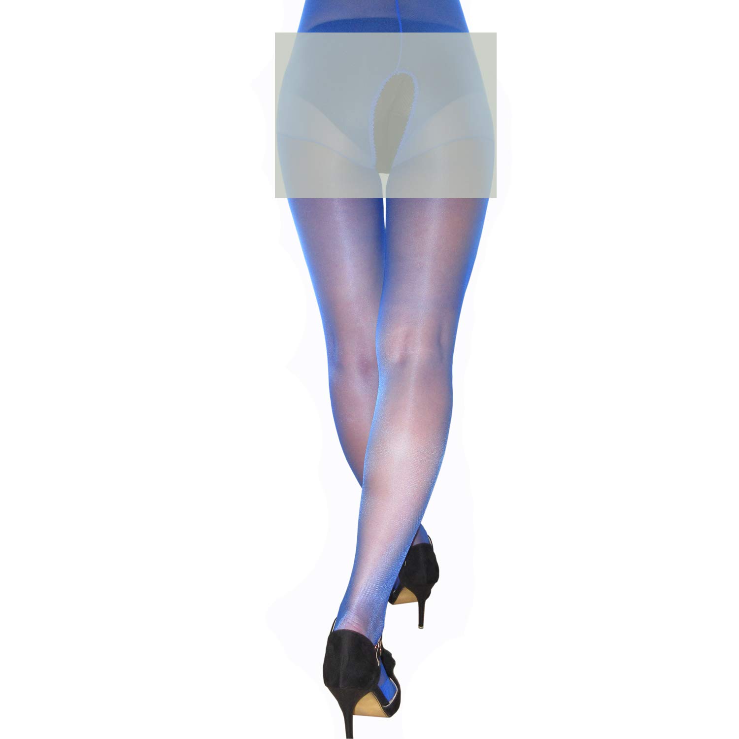 Sexy 20 Denier Sheer Open Crotch Pantyhose - Breathable Nylon Stockings for Women, Plus Size Available - Perfect for Lingerie, Role Play & Sensual Wear
