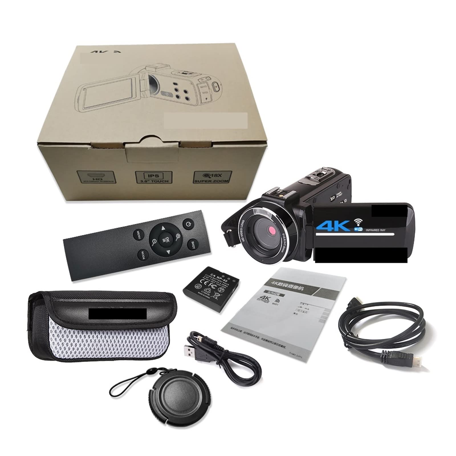 BODORME 4K Digital Video Camera Camcorder with 3.0