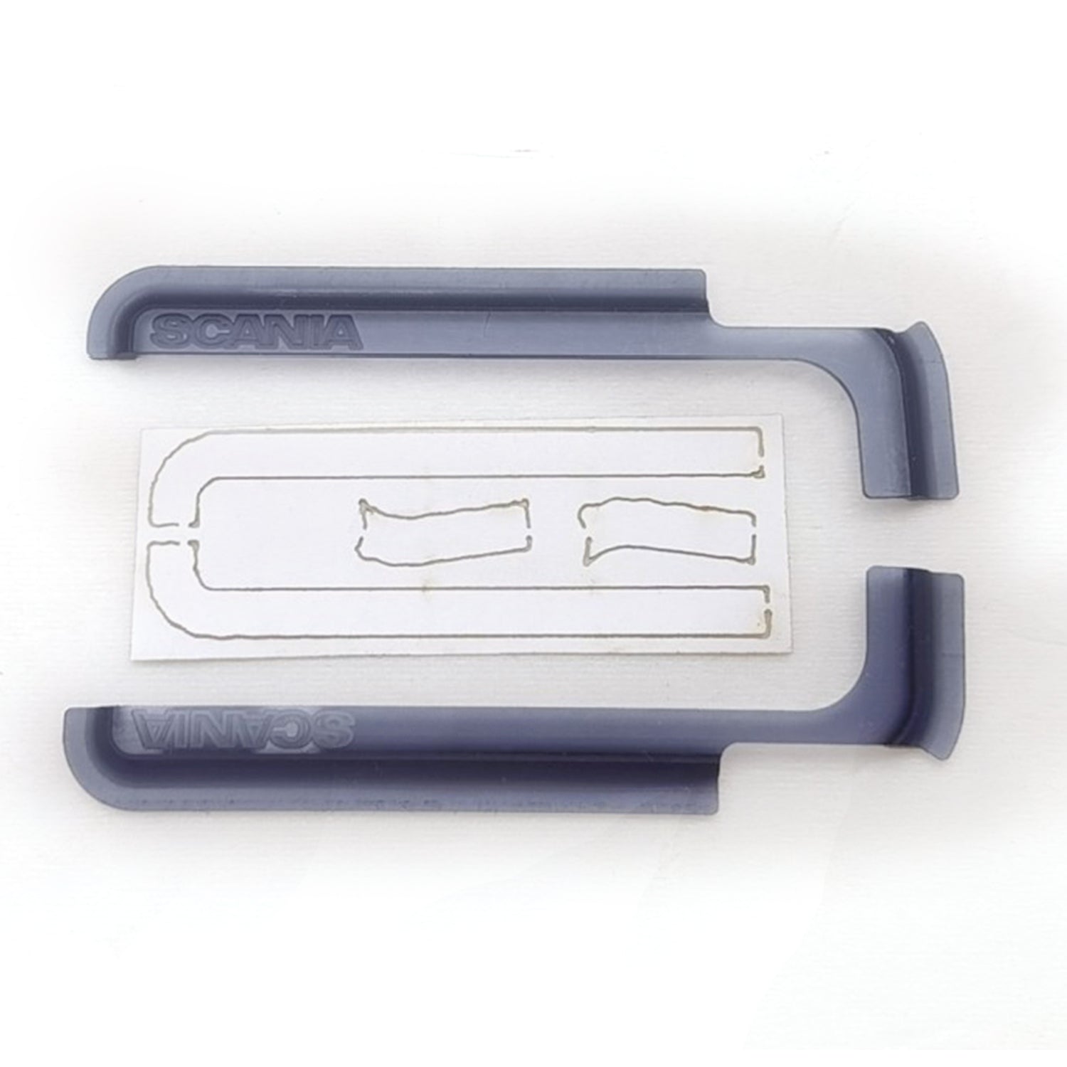 1/14 Tamiya 770S RC Tractor Truck Trailer Model Accessories - Degree Cabin Roof Rotating LED Light & Plastic Window Visor for Hobbyists | Perfect for RC Truck Customization & Nighttime Operation