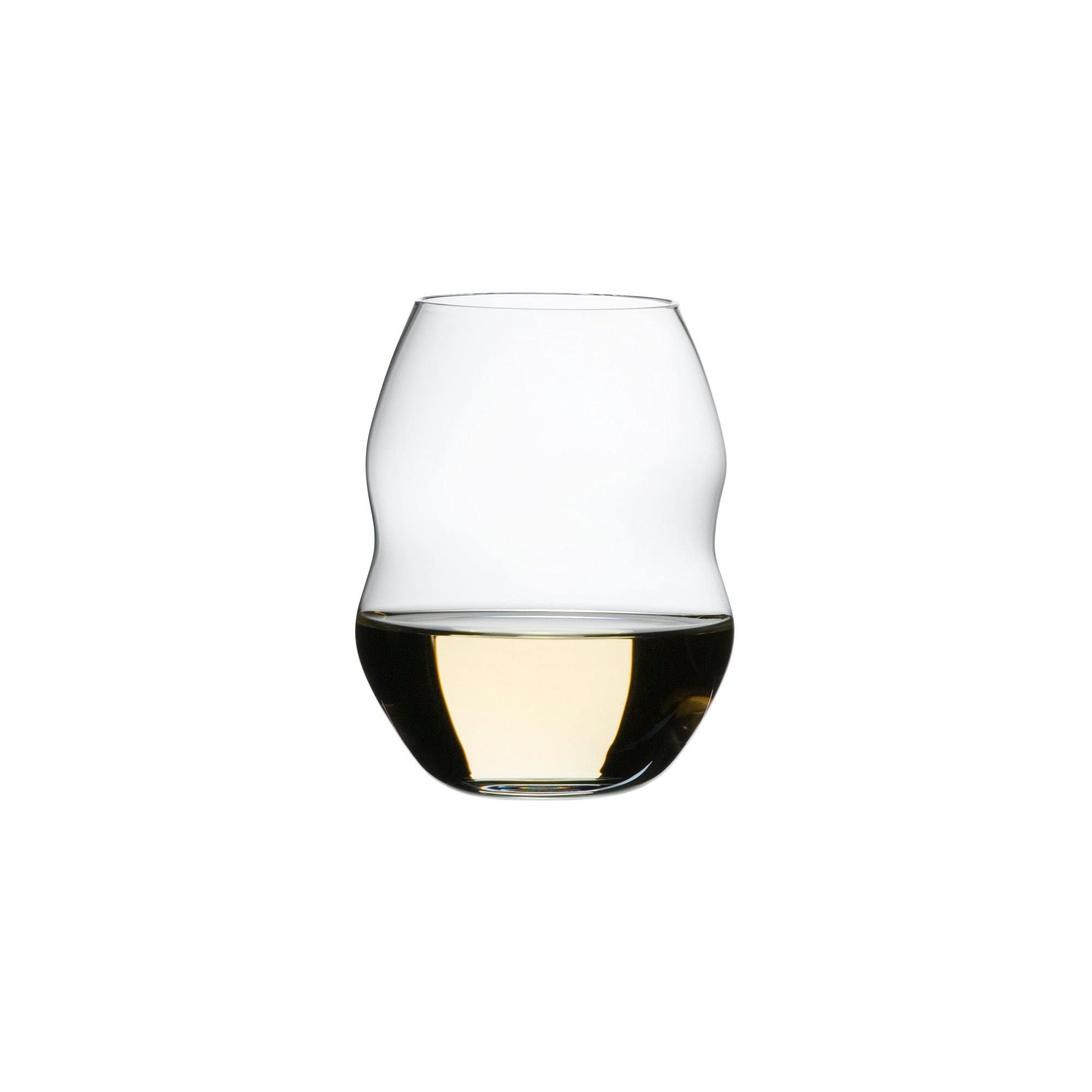 Riedel Swirl Crystal White Wine Glasses Set of 4 - Elegant Stemware for Chardonnay, Sauvignon Blanc & Fine Dining