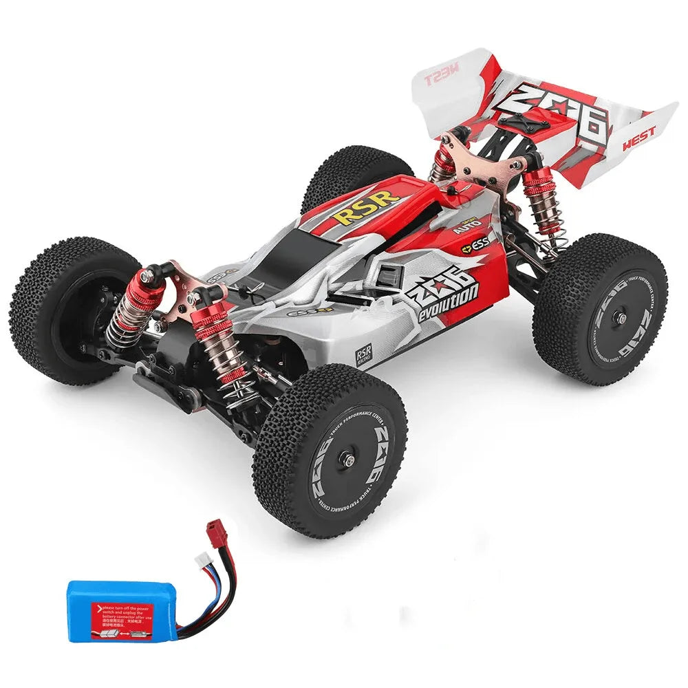 WLtoys 144001 1/14 Scale 2.4GHz 4WD High Speed Remote Control Racing Car - 60km/h with Battery - Perfect for Off-Road Racing, Backyard Driving & RC Hobby Enthusiasts
