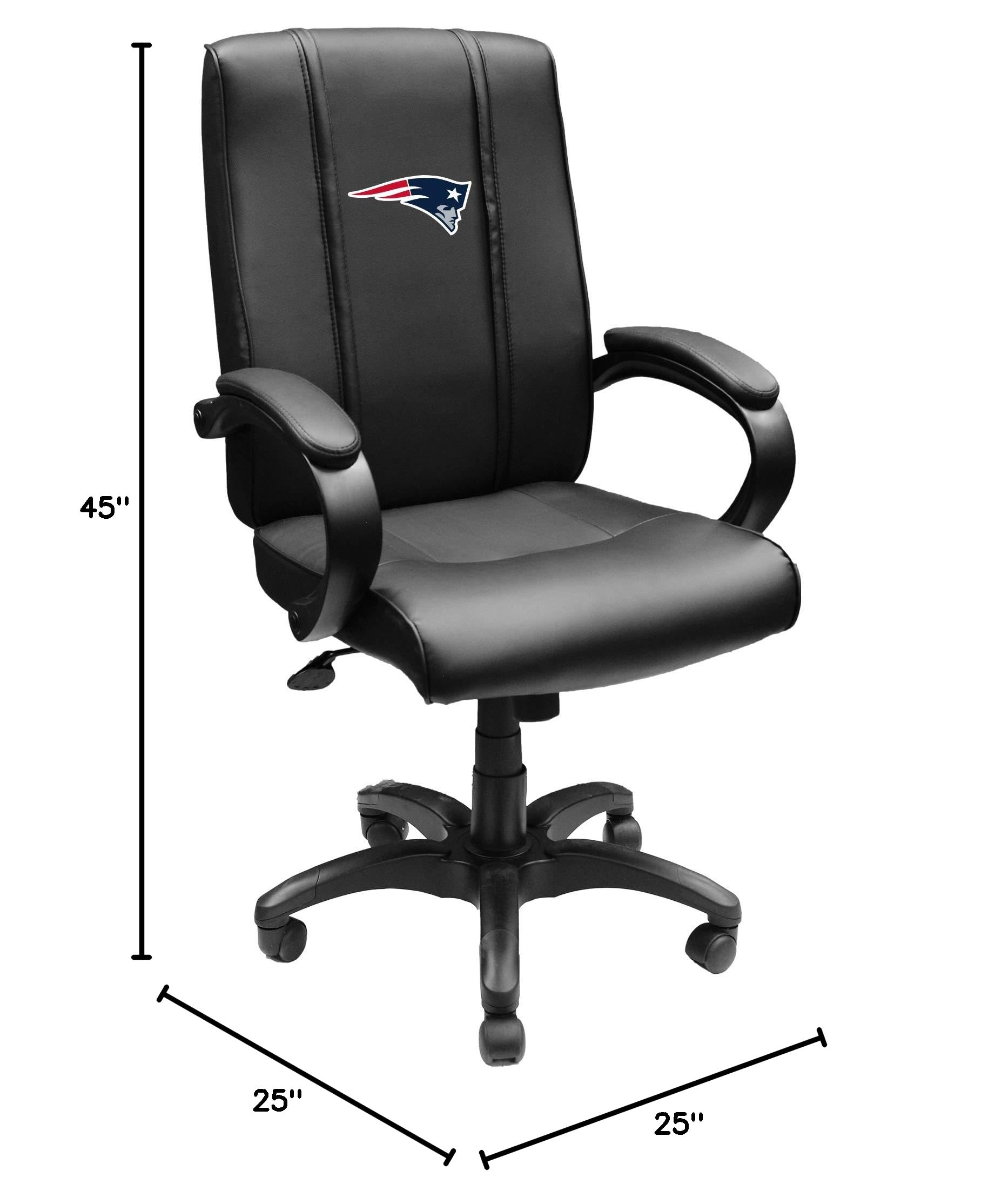 New England Patriots Office Chair with Adjustable Height and Lumbar Support - Perfect for Home Office, Gaming, and Patriots Fan Gifts