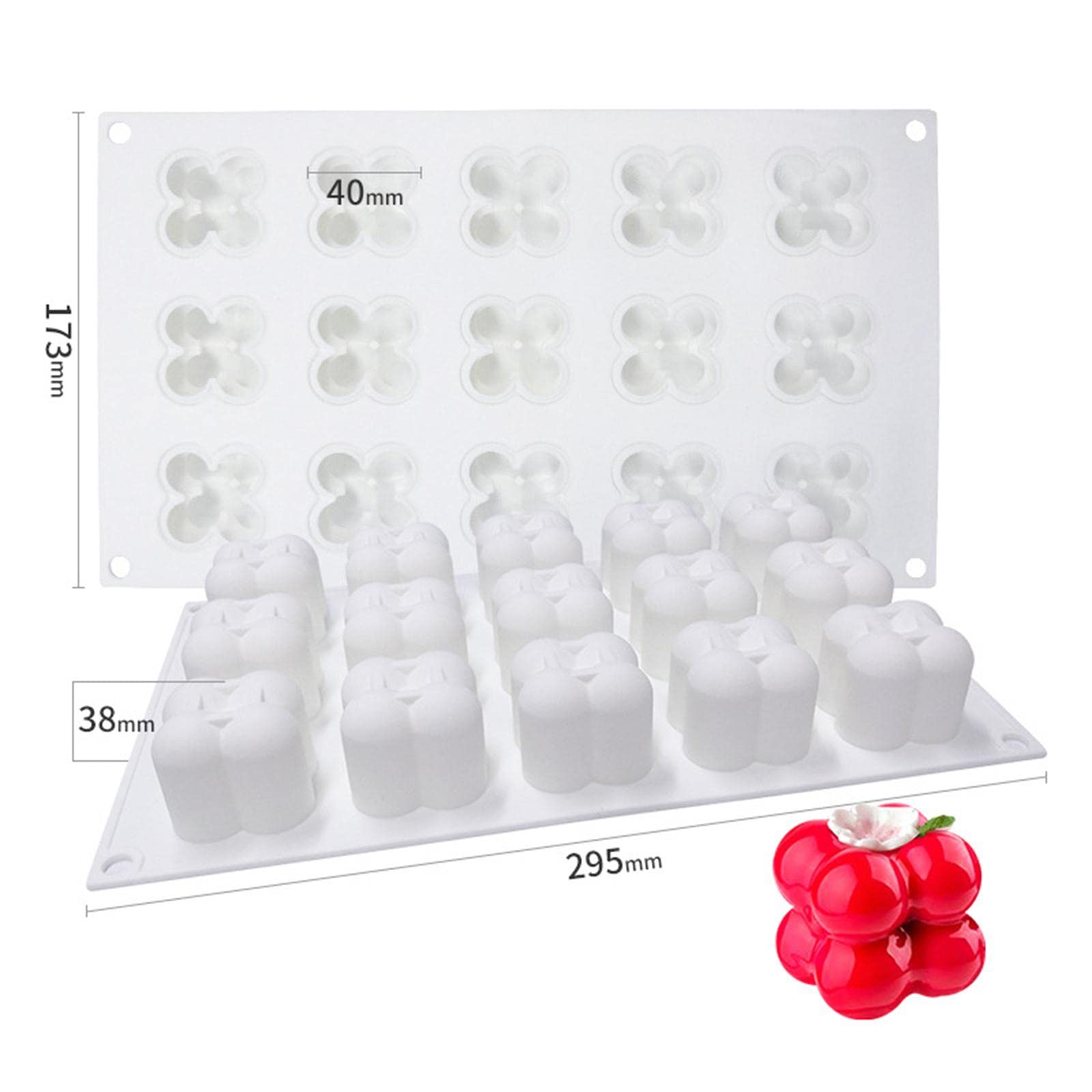 Mini Bubble Cube SDR Candle Mold for Resin Crafts, Wax & Plaster Supplies - Perfect for DIY Candle Making, Soap Crafting & Home Decor Projects