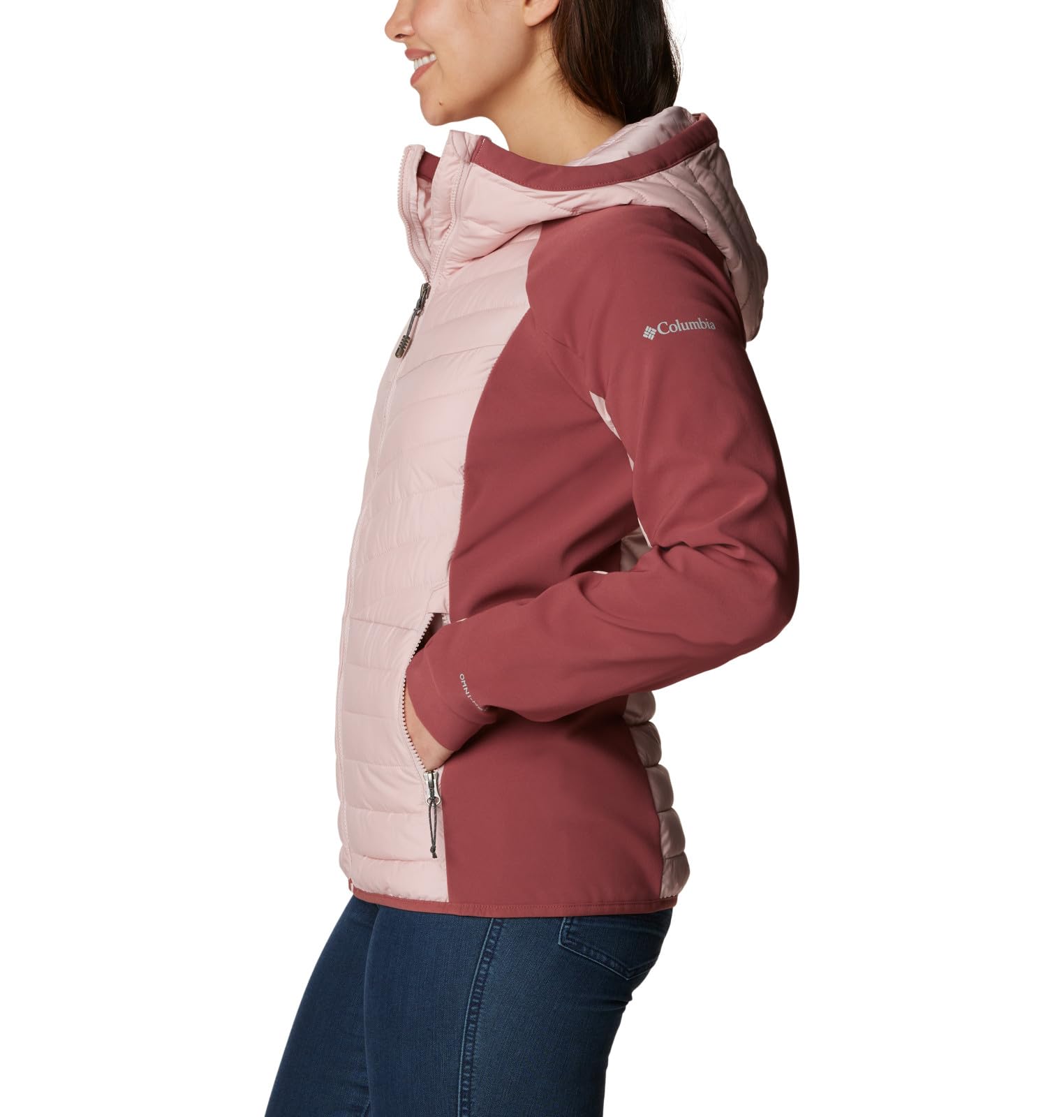 Columbia Women's Powder Lite Hybrid Hooded Jacket - Lightweight Waterproof Winter Jacket for Skiing, Hiking & Outdoor Activities
