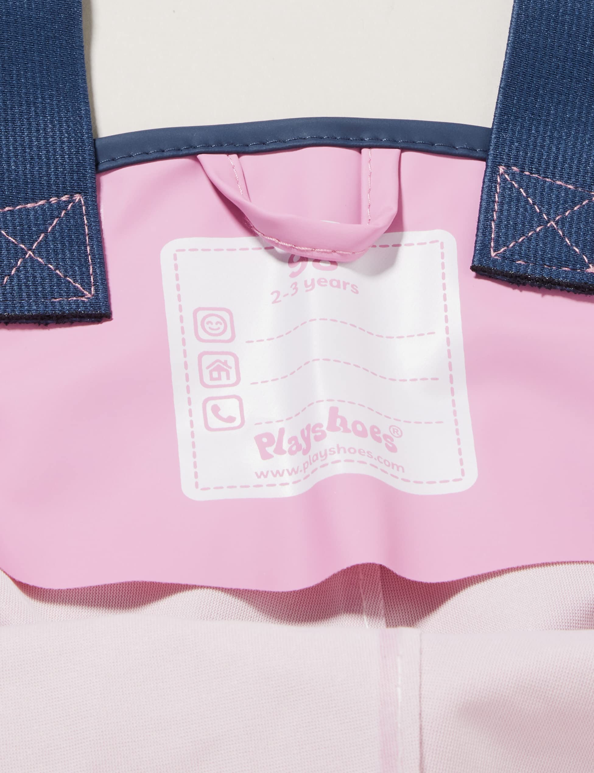 Waterproof Rain Bib Pants for Kids - Light Pink Size 116 | Outdoor Play, Rainy Day Protection, Gardening & Puddle Jumping