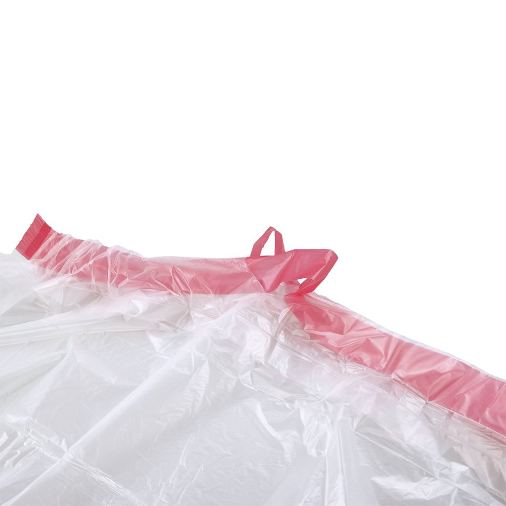Jekiyo 8 Gallon Medium Trash Bags with Drawstring - 120 Count Clear Garbage Bags for Kitchen, Bathroom & Office Waste Disposal