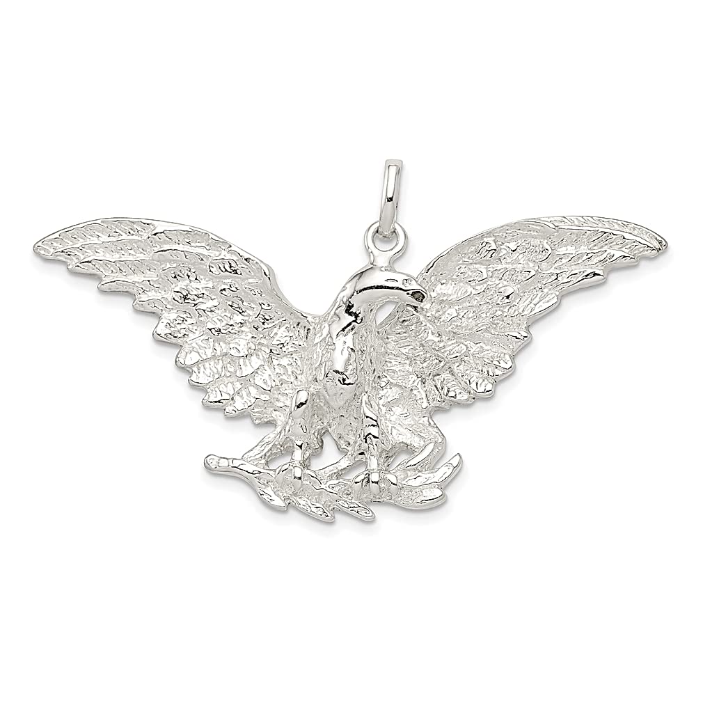 925 Sterling Silver Eagle Charm Necklace Pendant - Elegant Bird Jewelry for Women, Perfect Gift for Her - Ideal for Everyday Wear, Special Occasions & Birthday Presents