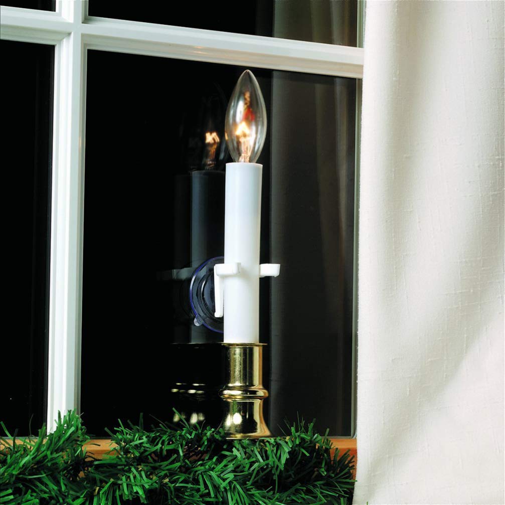 Garneck Electronic Menorah - 8-Piece Window Candle Holder with Suction Cups for Hanukkah & Christmas Decor | Holiday Home Decor, Festival Lighting, Window Display for Jewish & Christian Celebrations