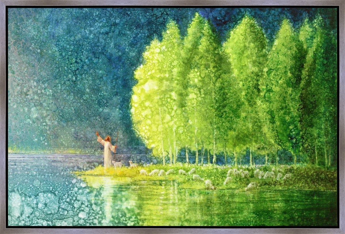 Beside Still Waters Gallery Wrap Canvas Art - Modern Home Decor for Living Room, Bedroom & Office - Perfect for Wall Decor and Gifts