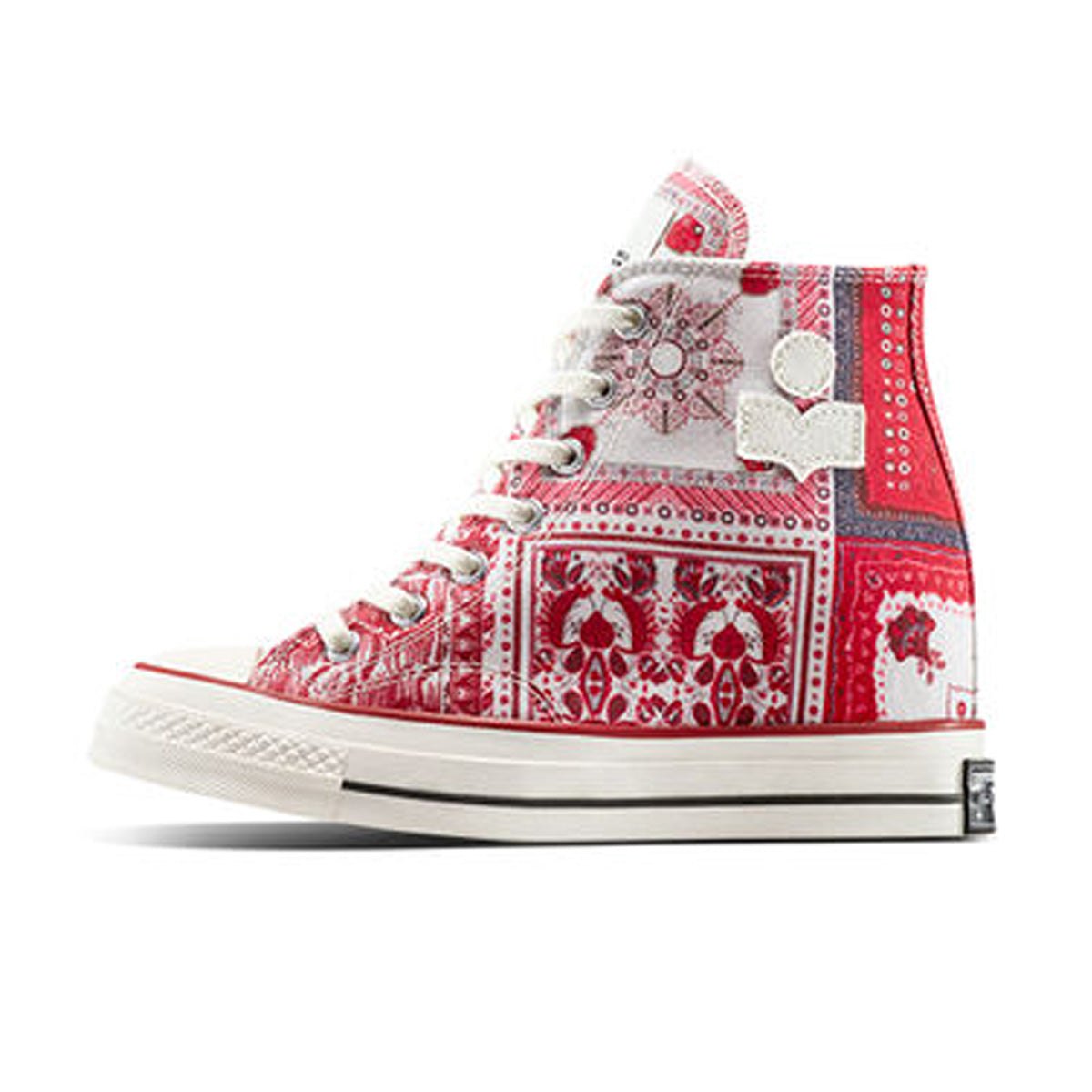 Isabel Marant Chuck 70 Wedge Sneakers in Vanilla Ice Red - Stylish & Comfortable Platform Shoes for Women | Perfect for Casual Outfits, Streetwear & Everyday Fashion