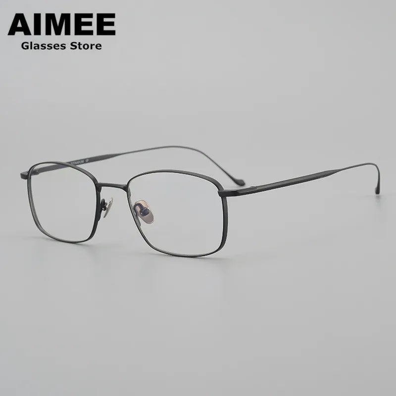 Stylish Aimee Unisex Full Rim Square Titanium Eyeglasses 914020 - Lightweight & Durable Frame for Work, Reading & Everyday Wear