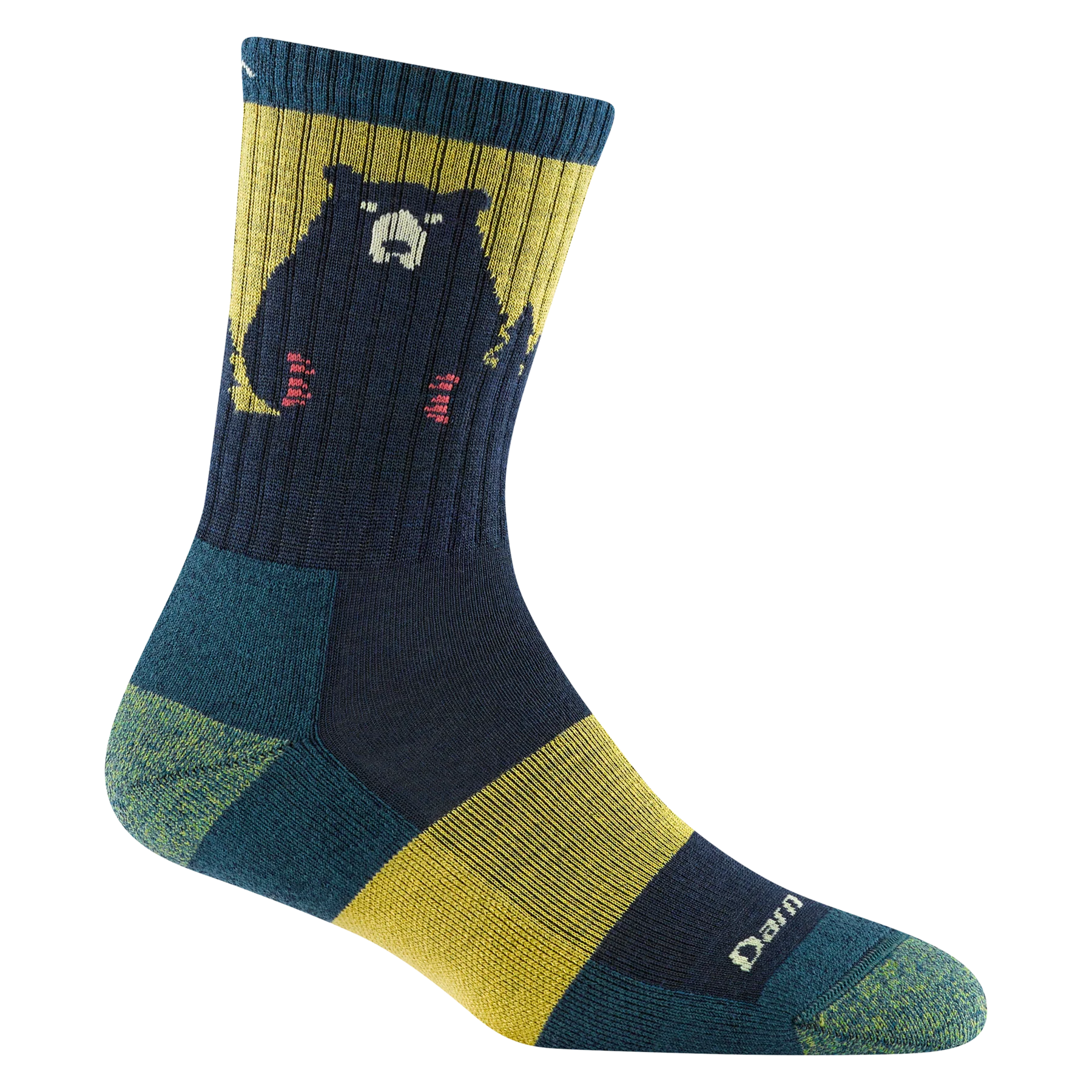 Darn Tough Women's Bear Town Hiker Lightweight Micro Crew Socks - Moisture Wicking & Cushioned for Hiking, Travel & Outdoor Adventures