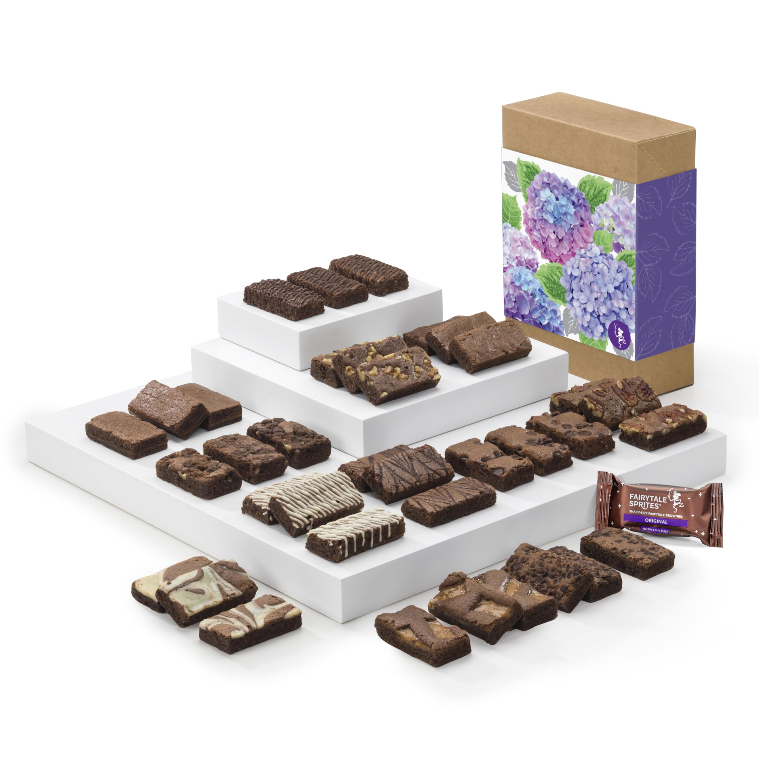 Fairytale Brownies Blooming Cheer Sprite - 36 Individually Wrapped Gourmet Chocolate Brownies (3
