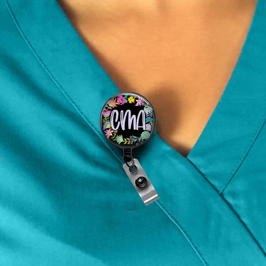 Certified Medical Assistant CMA Badge Reel - Durable ID Badge Holder for Nurses & Medical Professionals - Perfect Nursing School Graduation Gift & CMA Gift for Clinical Work & Hospital Use