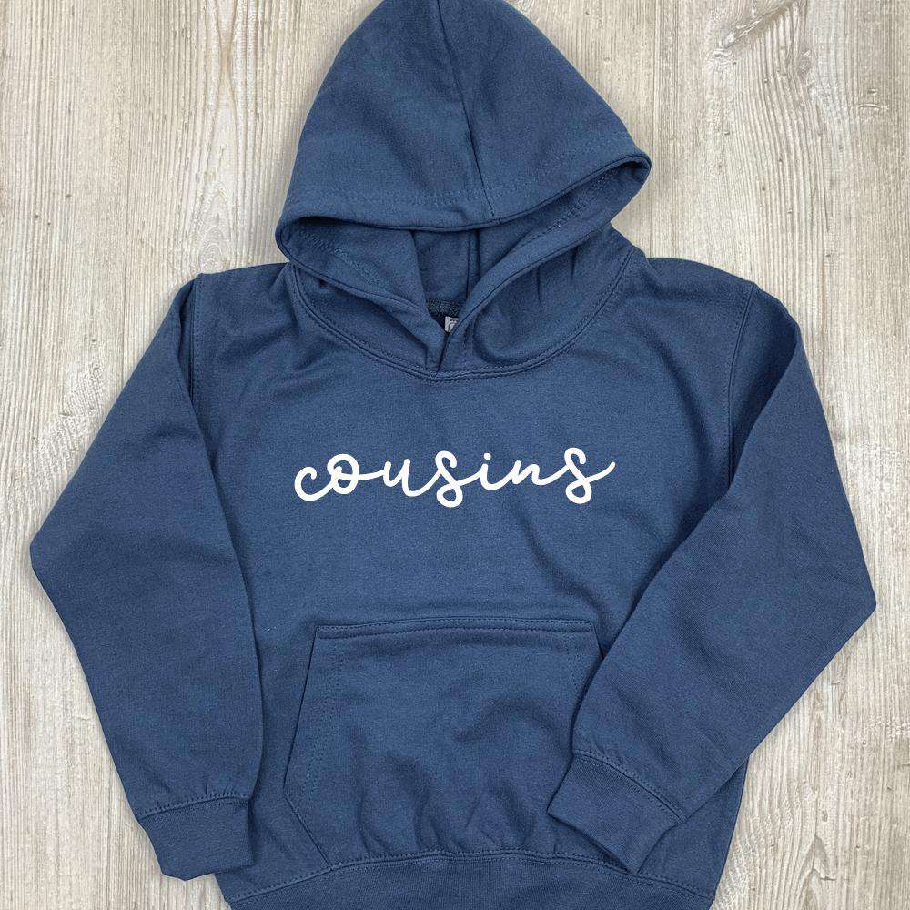 Stylish Cousins Script Matching Hoodies for Adults - MRK X Collection | Perfect for Family Outings, Group Events & Casual Wear