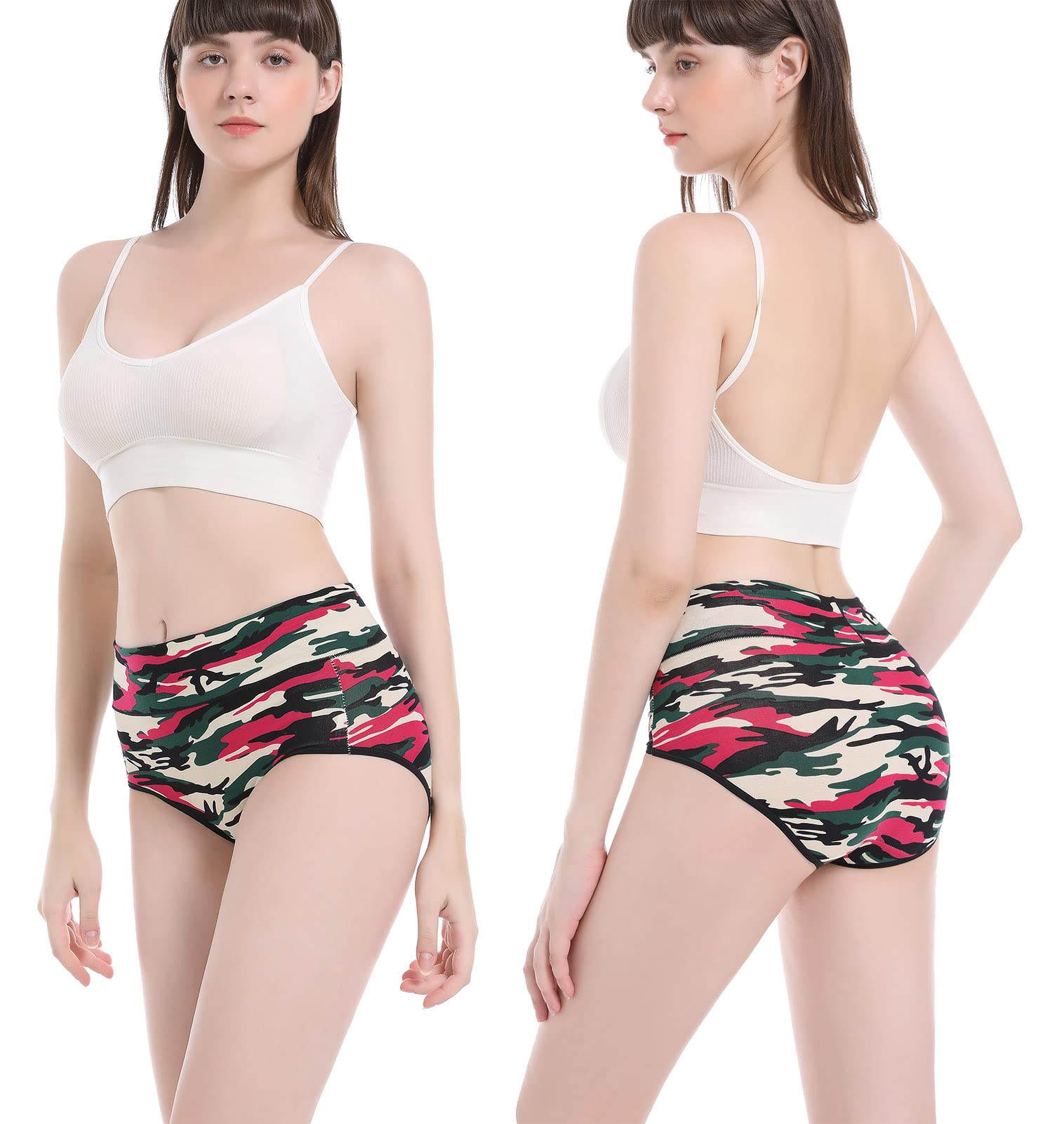 Women's Cotton High Waisted Underwear - Tummy Control Full Coverage Panties, Soft & Breathable Multipack - Perfect for Everyday Comfort, Workout & Postpartum Recovery