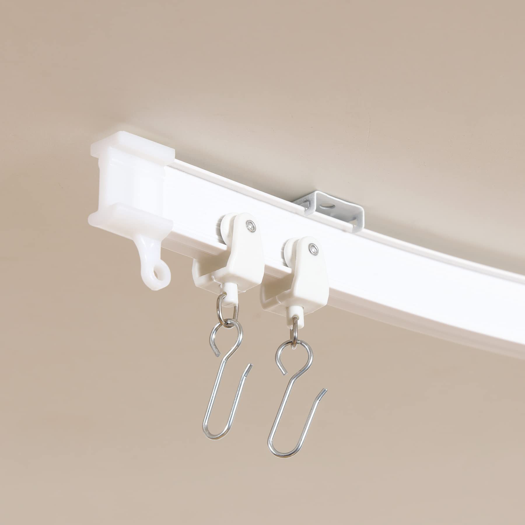 Premium Ceiling Curtain Track System - Flexible & Durable Design for Smooth Gliding - Perfect for Shower Enclosures, RV Room Dividers, Windows & Home Decor - Enhances Privacy & Modern Aesthetics in Bedrooms, Living Rooms & Commercial Spaces