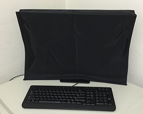Comp Bind Technology Black Nylon Waterproof Anti Static Cover for Samsung 27'' CF591 LC27F591FDNXZA Curved LED Monitor, 25''W x 6''D x 14.3''H, Ideal for Home, Office, and Travel Protection