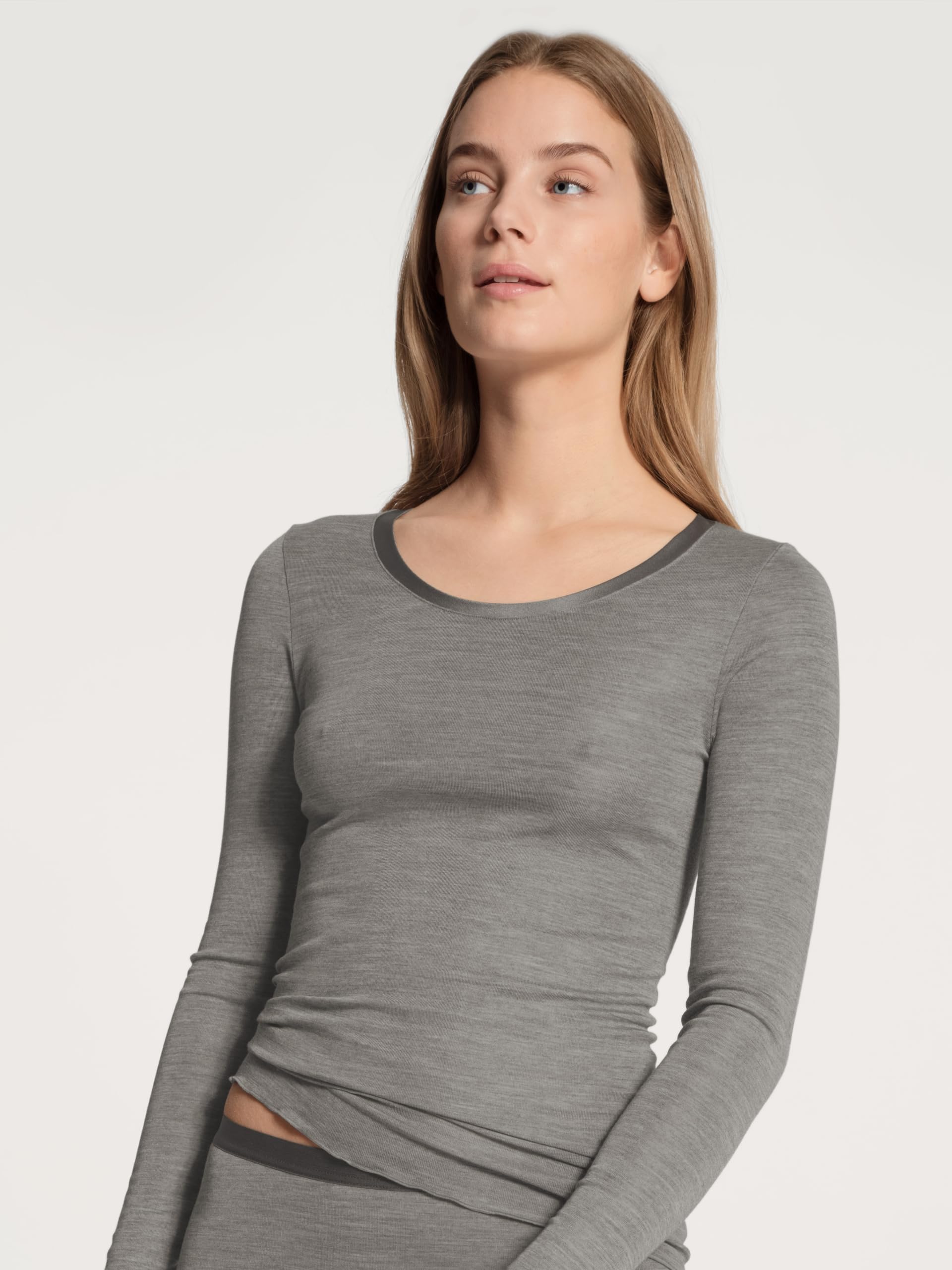 Women's True Confidence Long Sleeve T-Shirt - Comfortable Stretch Cotton Top for Work, Casual & Layering | Plus Size Options Available