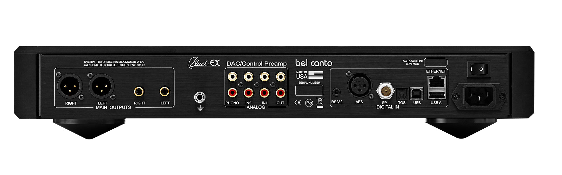 Bel Canto Black EX DAC Preamp - High-End Digital Audio Converter & Preamplifier for Audiophiles - Perfect for Home Theater & Studio Recording