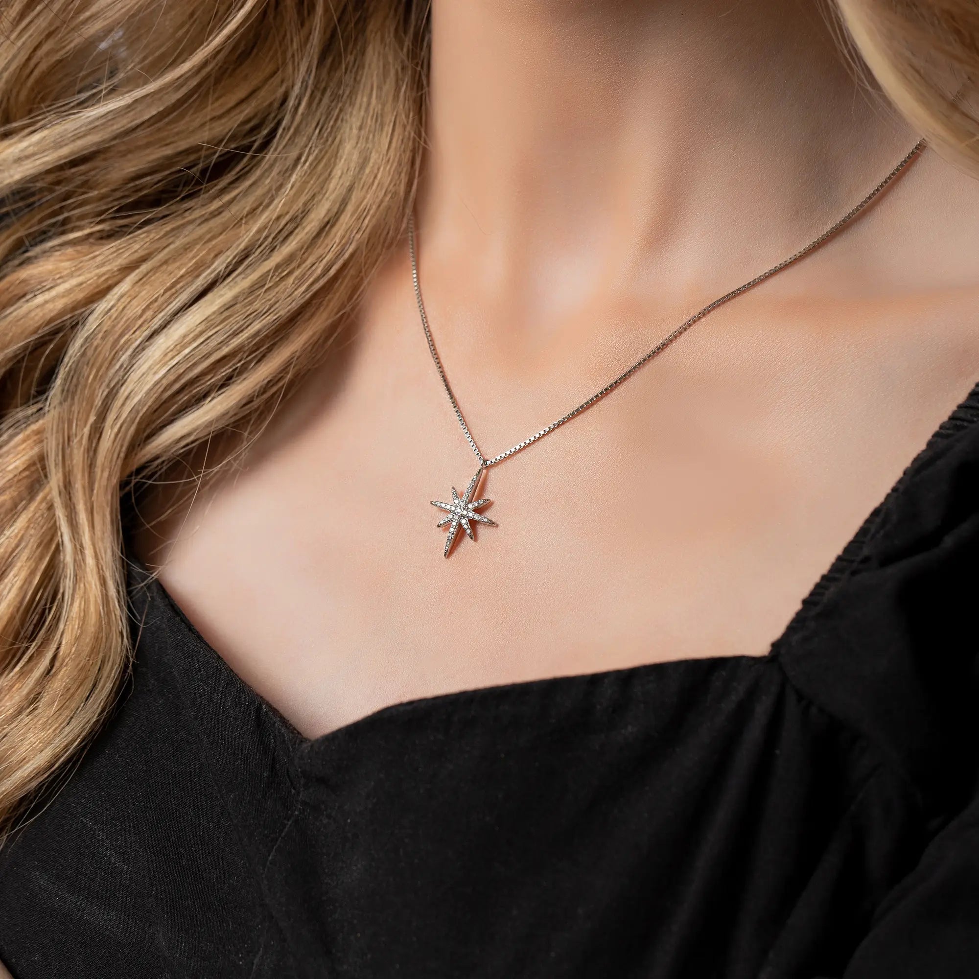 Snowflake Necklace for Women - Elegant Sterling Silver Winter Jewelry Gift for Christmas, Valentine's Day & Special Occasions | Perfect for Holiday Parties, Weddings & Everyday Wear