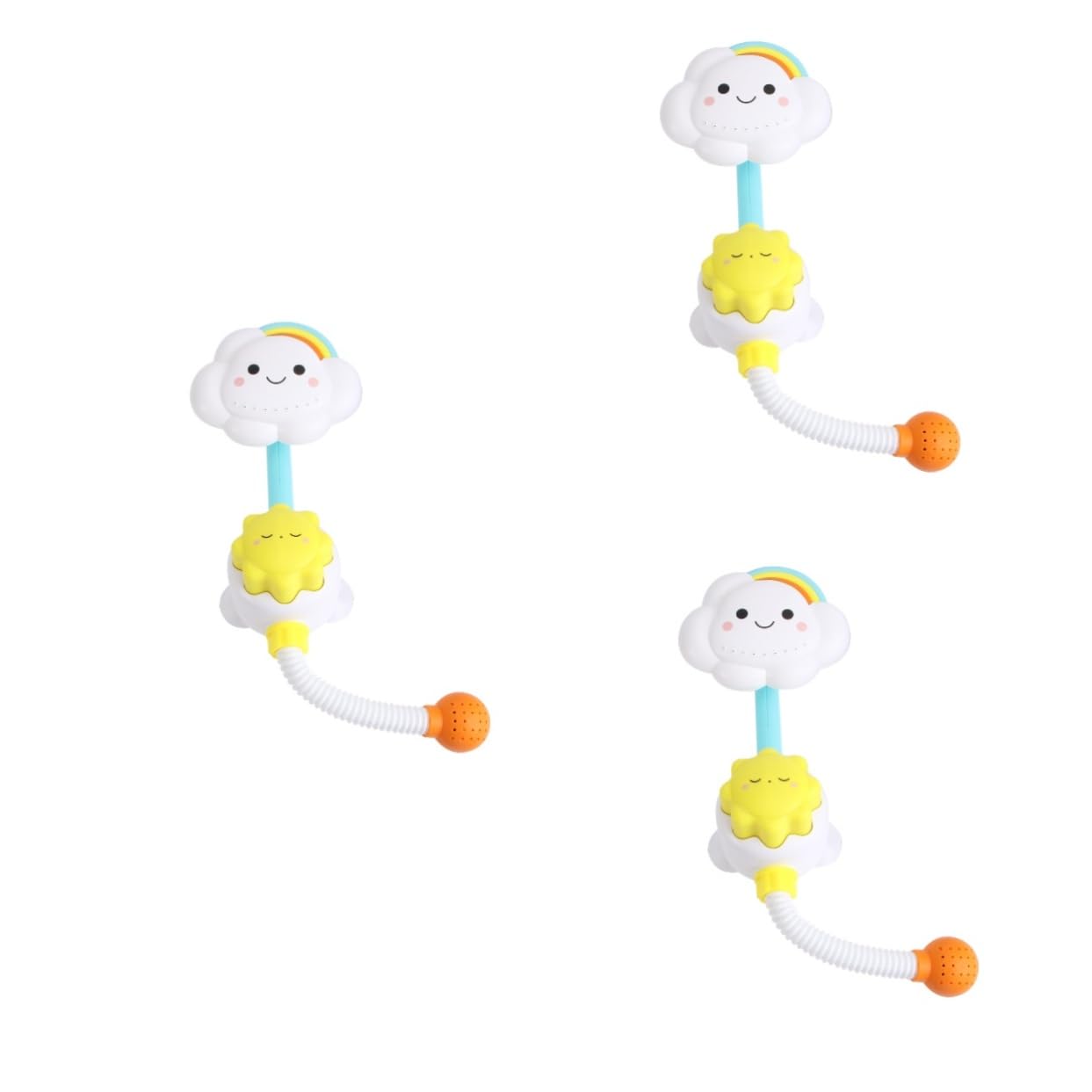 HEMOTON 3-Piece Bath Sprinkler Toys Set - Fun Bathtub Squirt Toys for Kids, Easter Basket Stuffers & Bath Time Play - Perfect for Toddler Bath Time, Pool Parties & Sensory Water Play