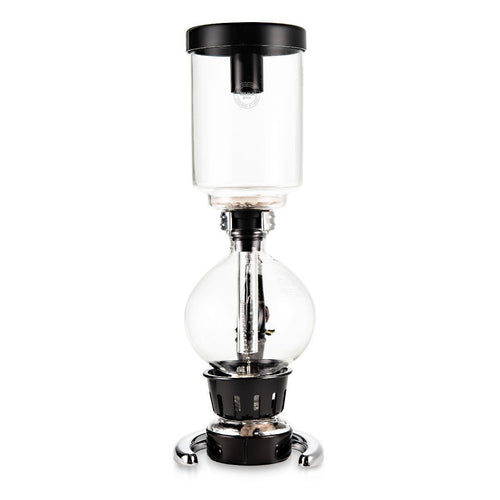 Yama Siphon 5 Cup Glass Tabletop Coffee Maker - Premium Vacuum Brewing System for Home & Office Use - Perfect for Pour Over Coffee Lovers & Specialty Coffee Enthusiasts