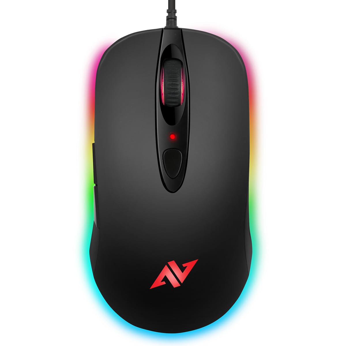 Wireless Optical Mouse A530 - Ergonomic USB Computer Mouse for Laptop & PC, Black - Perfect for Office, Gaming & Home Use