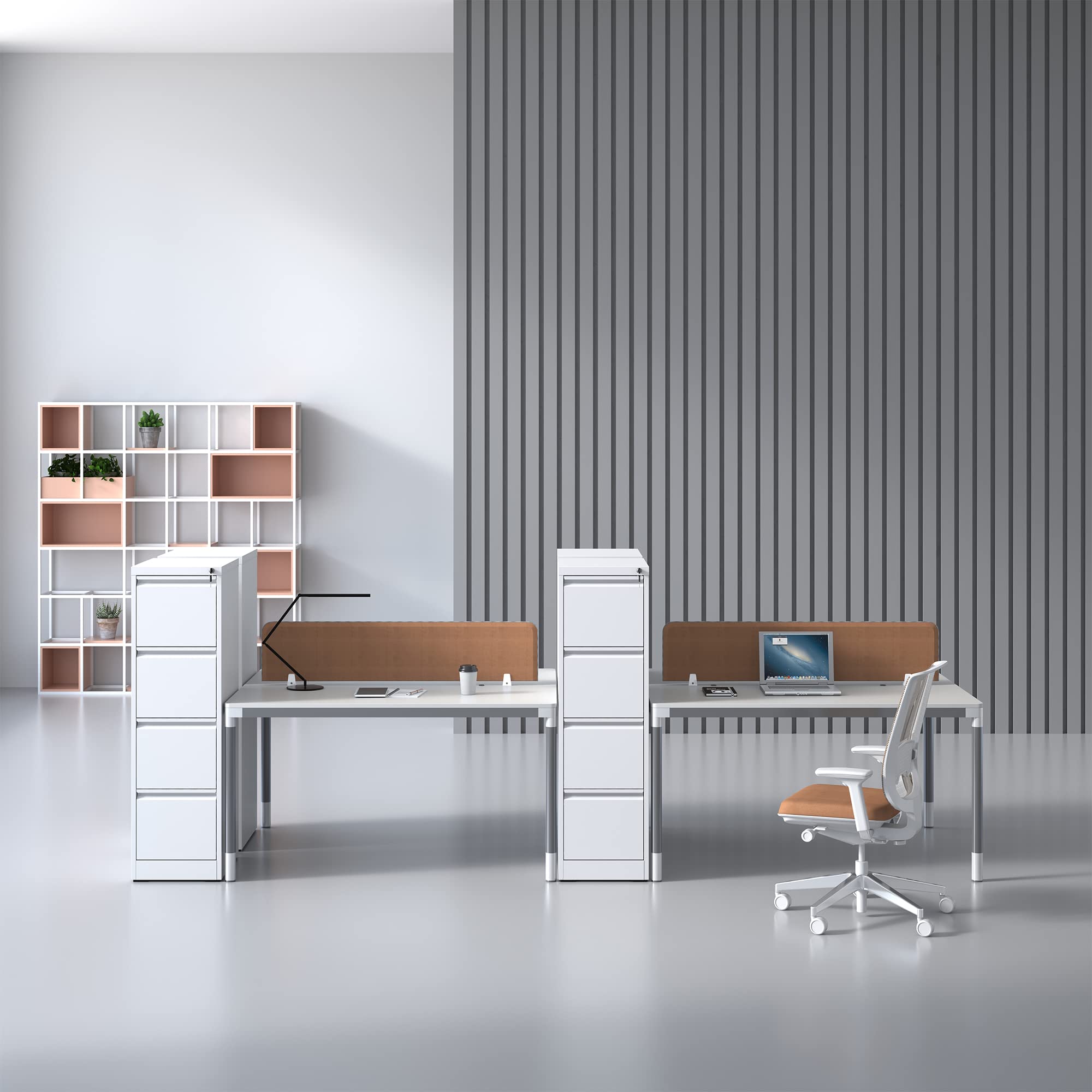 4-Drawer Vertical File Cabinet with Lock - White Hanging File Organizer for A4, Legal & Letter Size Documents - Perfect for Home Office & Workspace Organization
