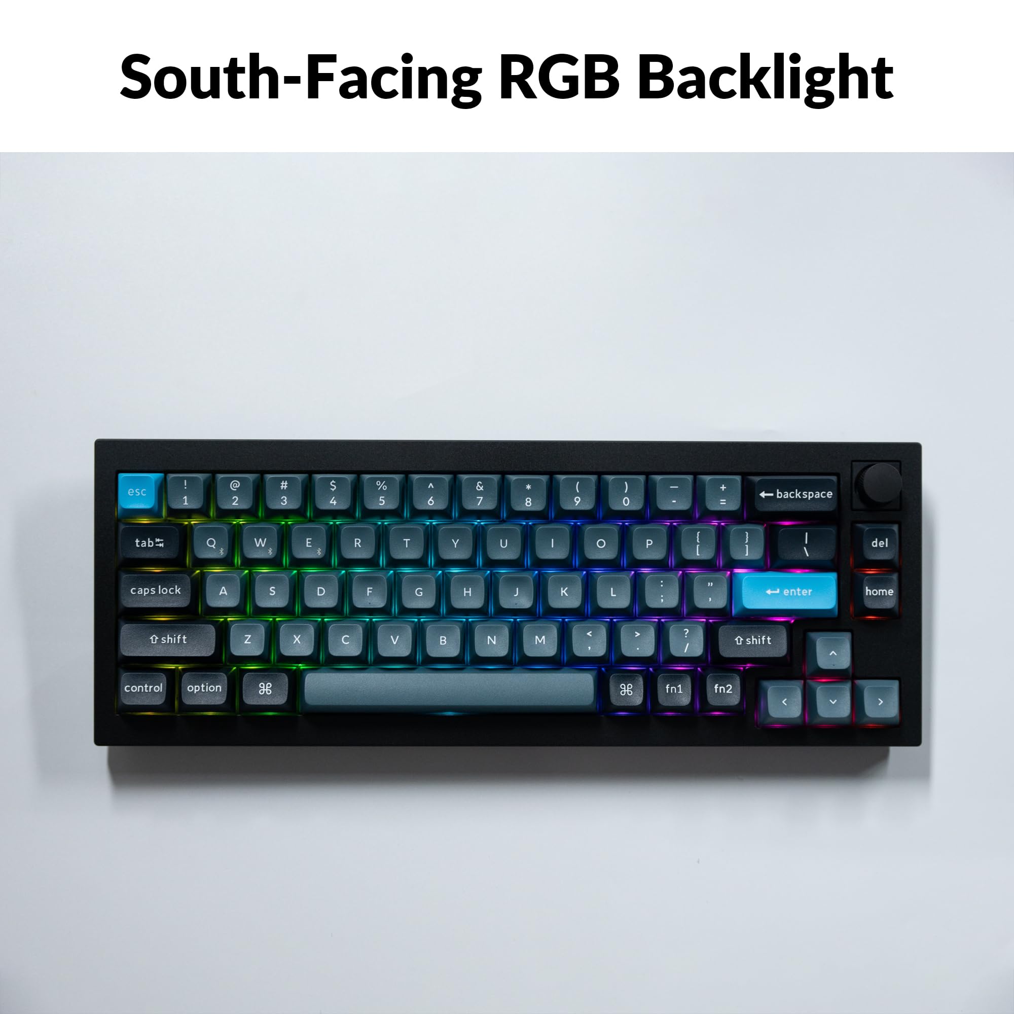Keychron Q2 Pro Full Metal RGB Wireless Custom Mechanical Keyboard - QMK/VIA Programmable, Hot-Swappable K Pro Brown Switches, KSA Double-Shot PBT Keycaps - Compatible with Mac, Windows, Linux (Black) | Perfect for Gaming, Coding & Office Work