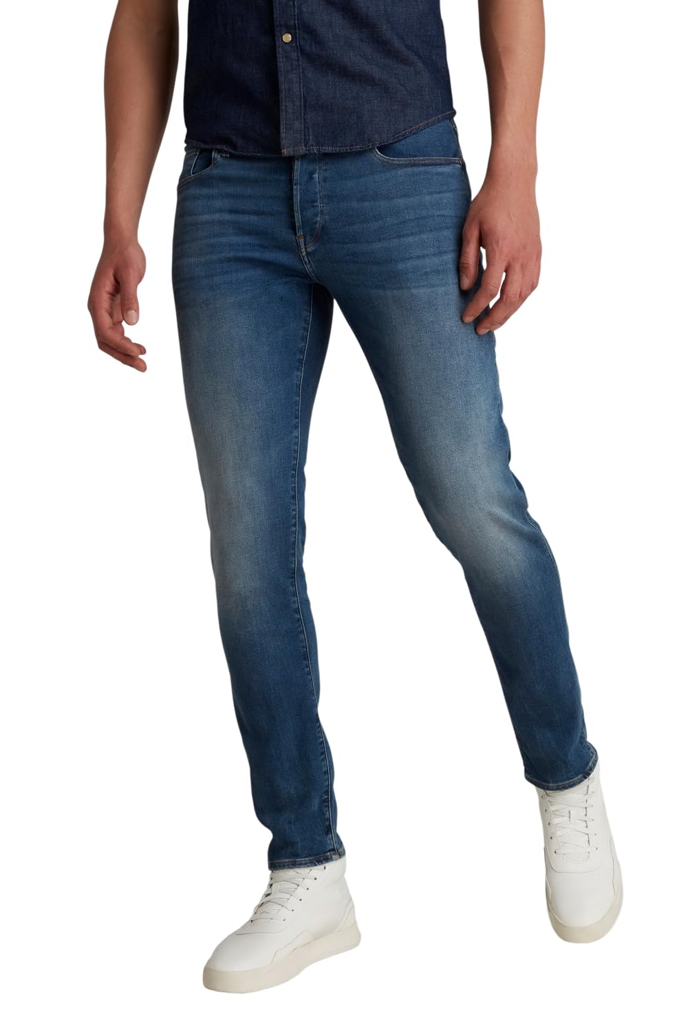 G-Star Men's 3301 Slim Fit Jeans - Premium Denim Pants for Casual & Business Wear | Comfortable & Stylish for Everyday Use