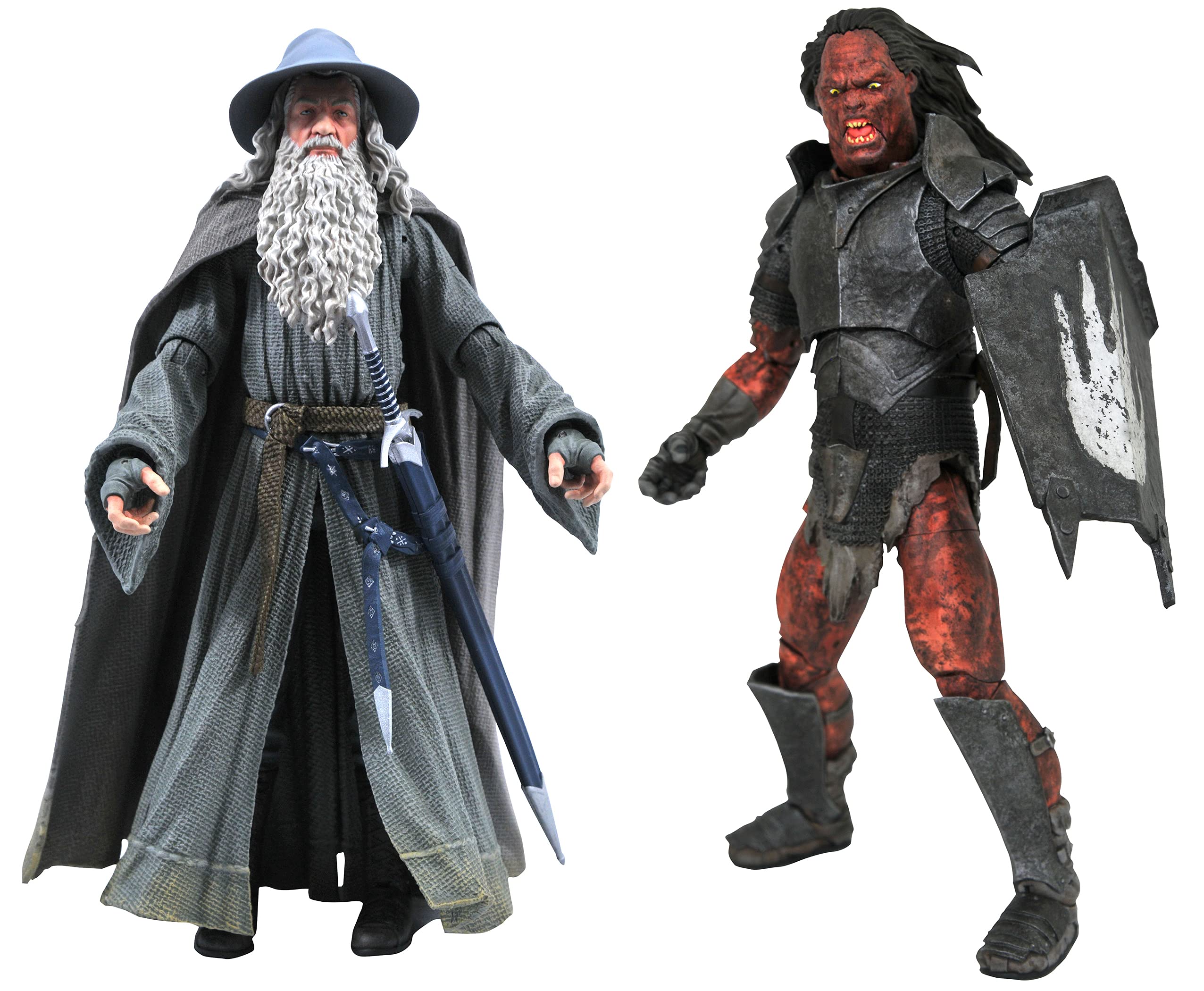 Premium Gandalf Action Figure from Lord of The Rings - Highly Detailed Collectible Toy by Diamond Select Toys - Perfect for Display, Gifts, and Fantasy Collections