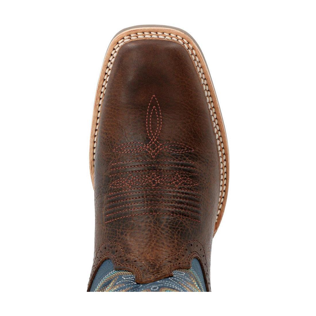 Rebel Pro Hickory & Denim Western Boots for Men - Genuine Leather Cowboy Boots with Comfortable Cushion Insole | Perfect for Rodeo, Country Music Festivals & Western Fashion