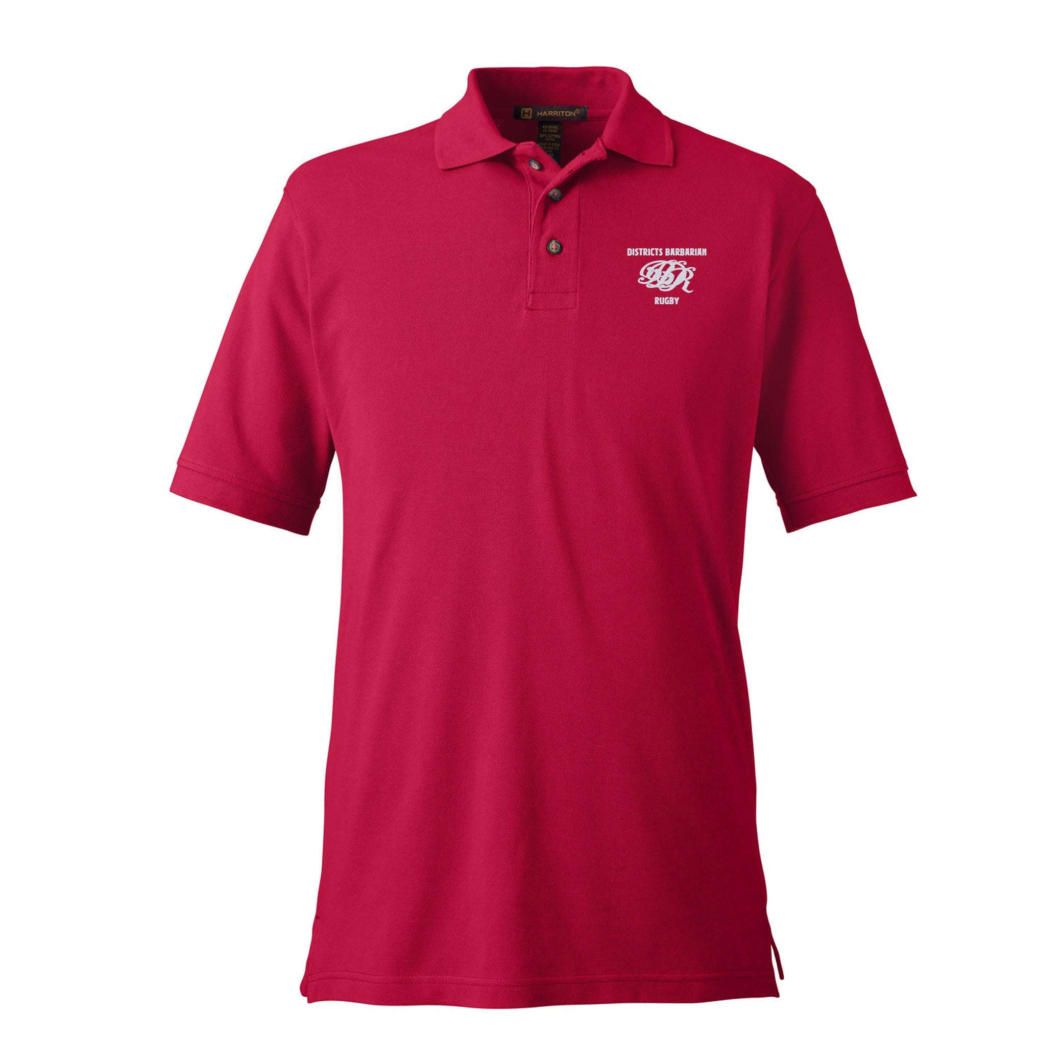 Districts Barbarian RFC Cotton Polo Shirt for Men - Comfortable & Breathable Casual Wear for Golf, Tennis, and Outdoor Activities