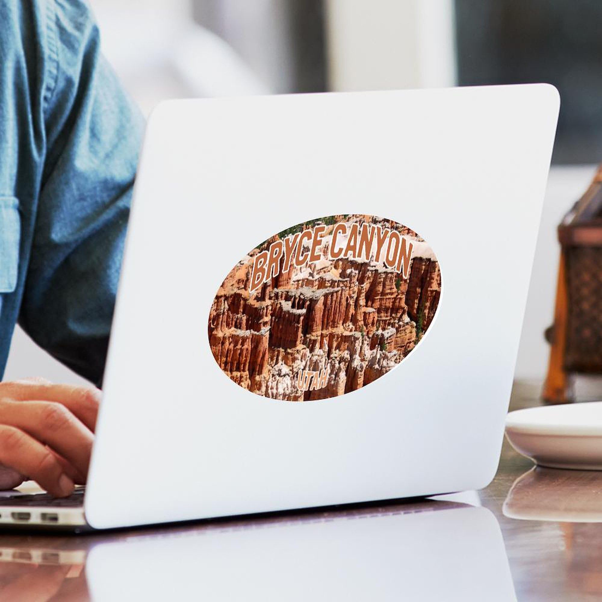 Bryce Canyon National Park Oval Car Bumper Sticker - Waterproof Vinyl Decal for Cars, Laptops, Windows | Perfect for Travel Enthusiasts & National Park Lovers