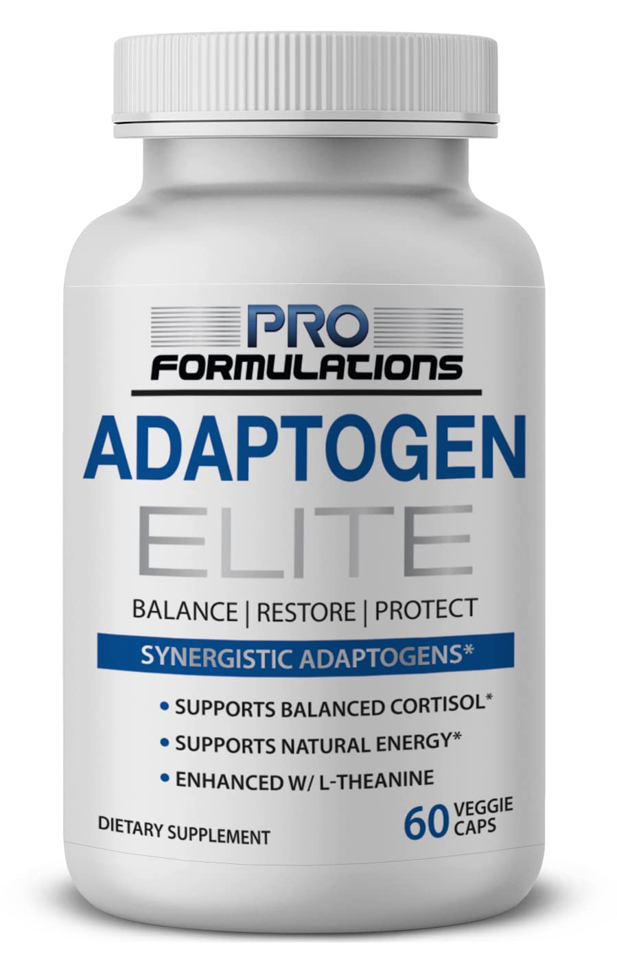 Adaptogen Elite Stress Relief Supplement - 60 Vegan Capsules with Rhodiola, Ashwagandha & Astragalus - Natural Cortisol Balance & Energy Booster for Workout Recovery & Daily Stress Management