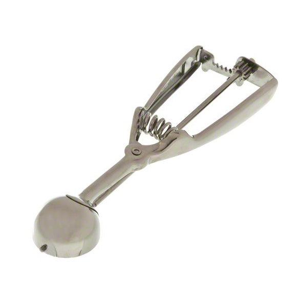 Ambidextrous Stainless Steel #50 Squeeze Disher (5/8 oz) - Perfect for Portion Control, Ice Cream Scooping & Cookie Dough